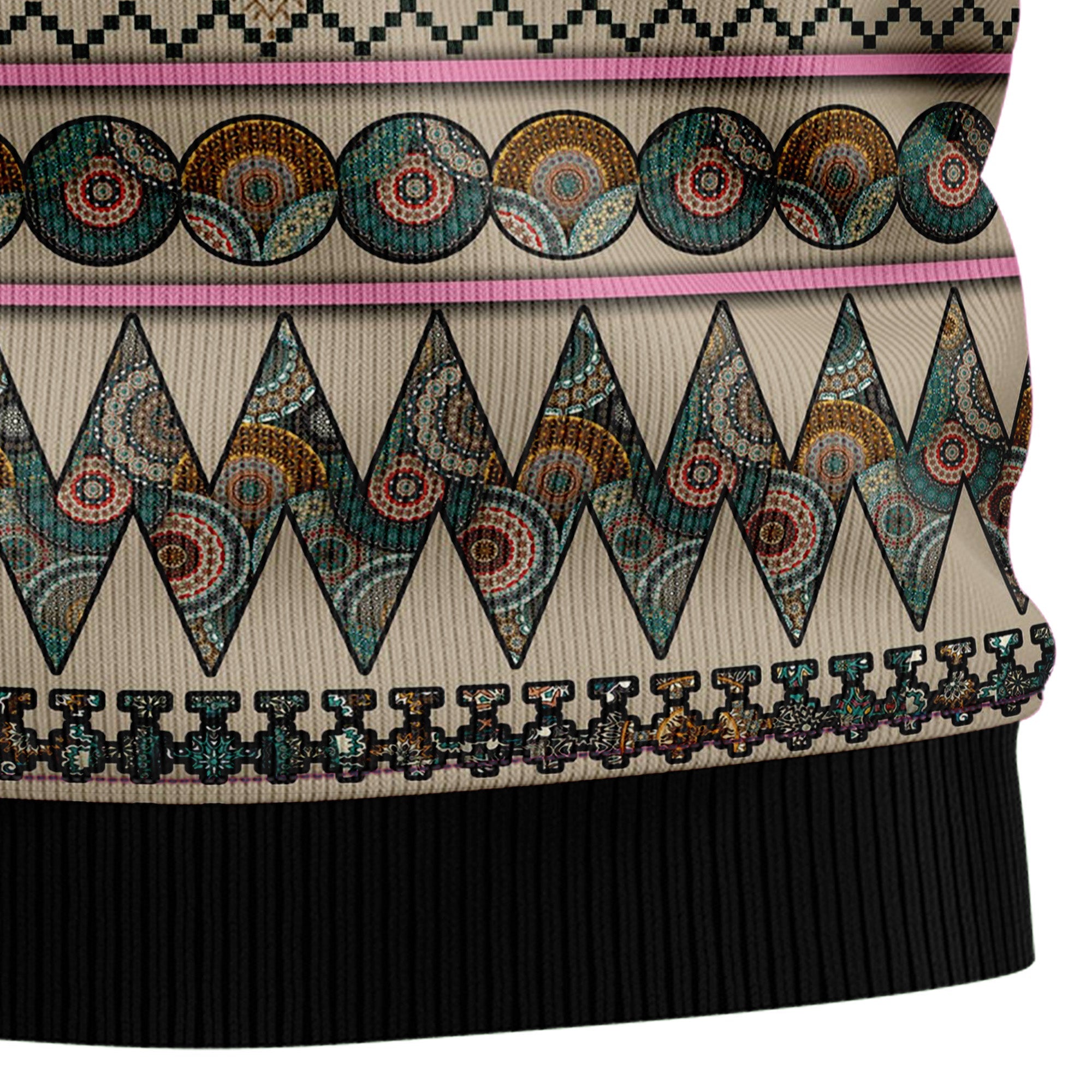 Dragon Mandala Ugly Christmas Sweater for Men and Women, Funny Holiday Party Outfit, Festive Christmas Gift