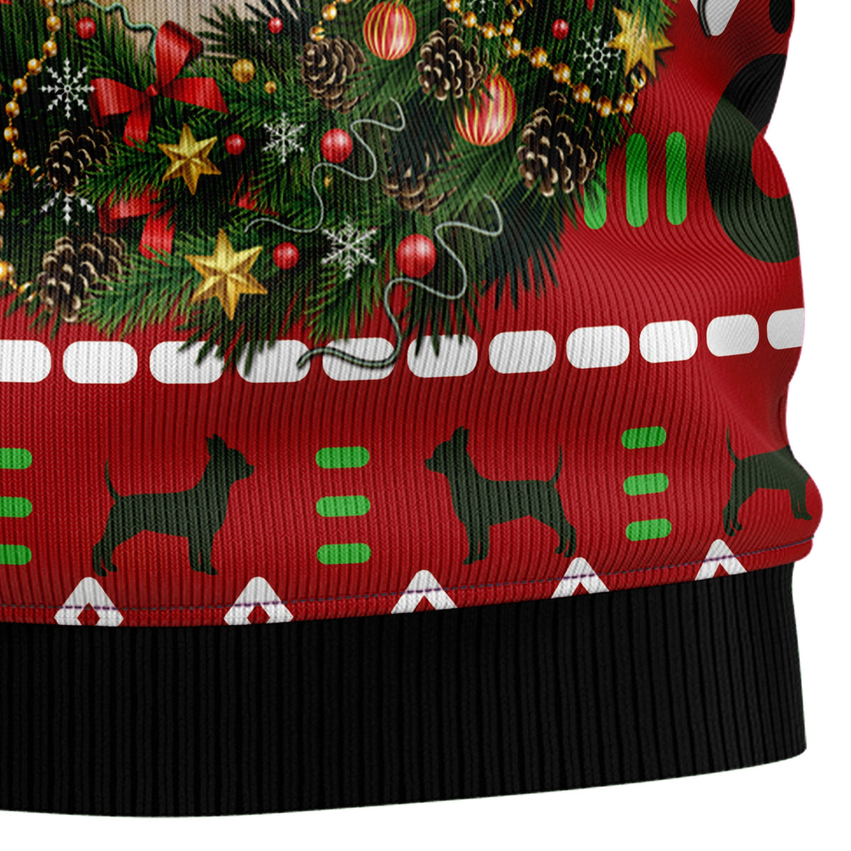 Playful Chihuahua Merry Christmas Ugly Christmas Sweater for Men Women, Funny Holiday Party Outfit, Festive Xmas Gift