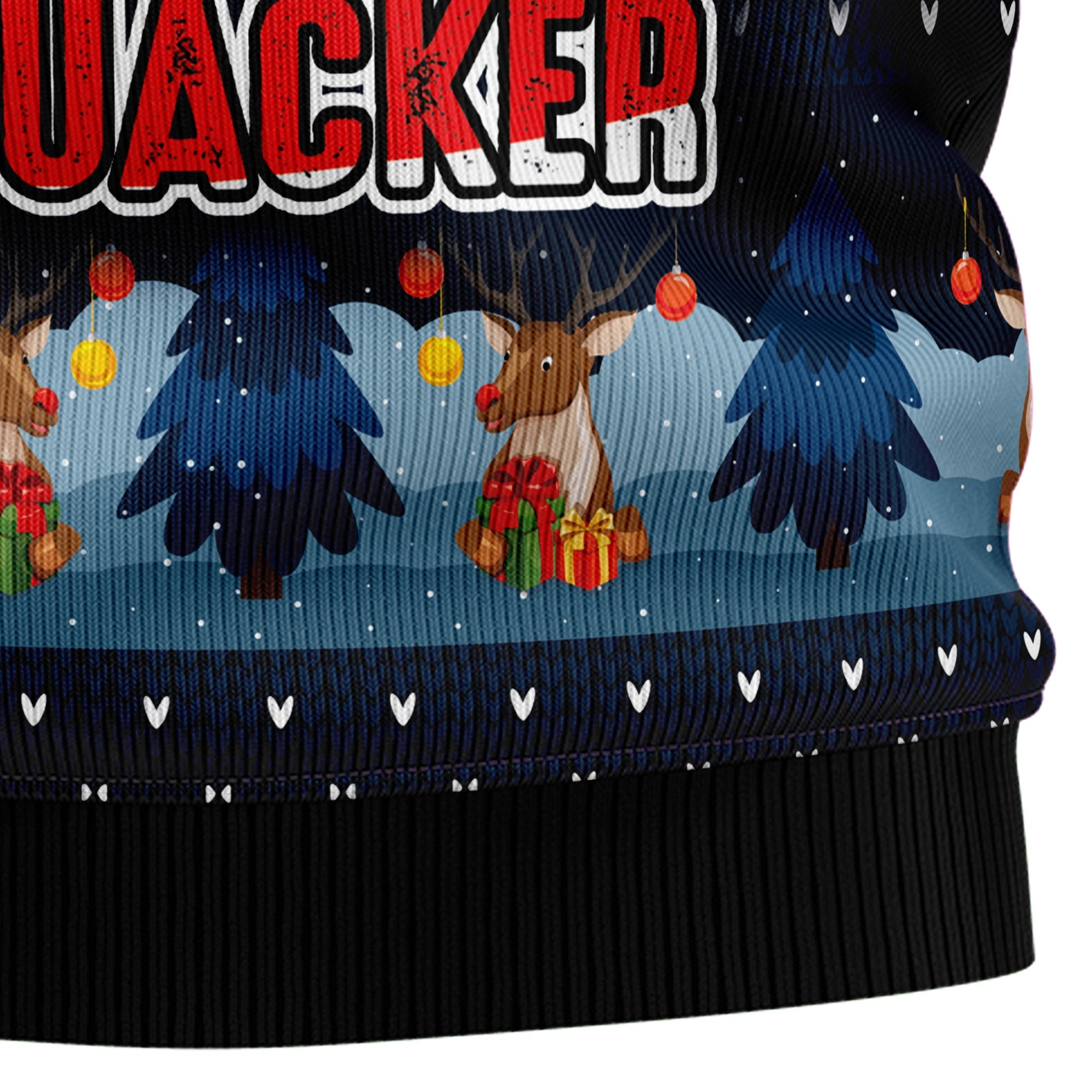 Cute Duck Quacker Ugly Christmas Sweater for Men and Women, Funny Holiday Party Outfit, Festive Christmas Gift