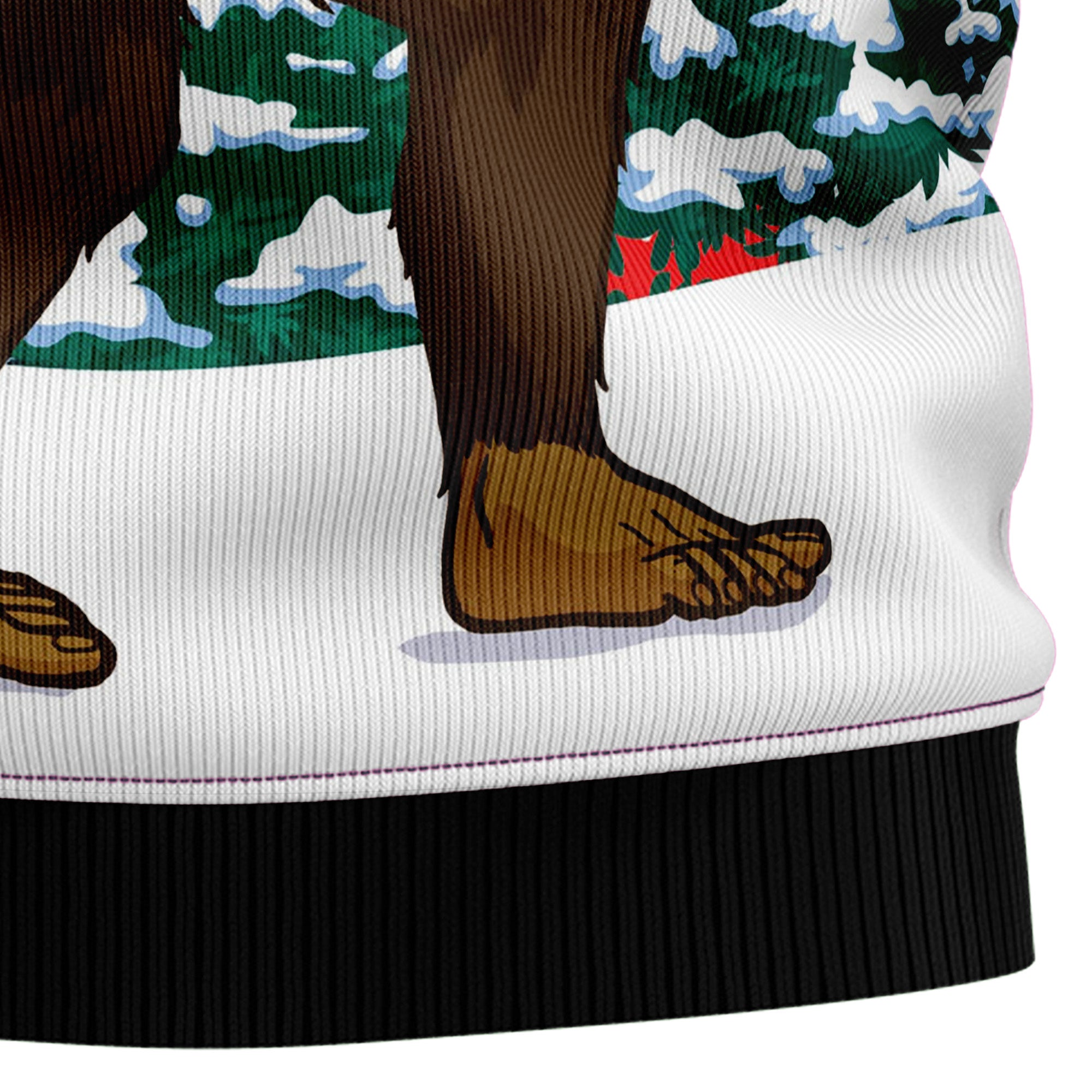 Christmas Bigfoot Ugly Christmas Sweater for Men and Women, Funny Xmas Party Outfit, Fun Gift for Bigfoot Fans