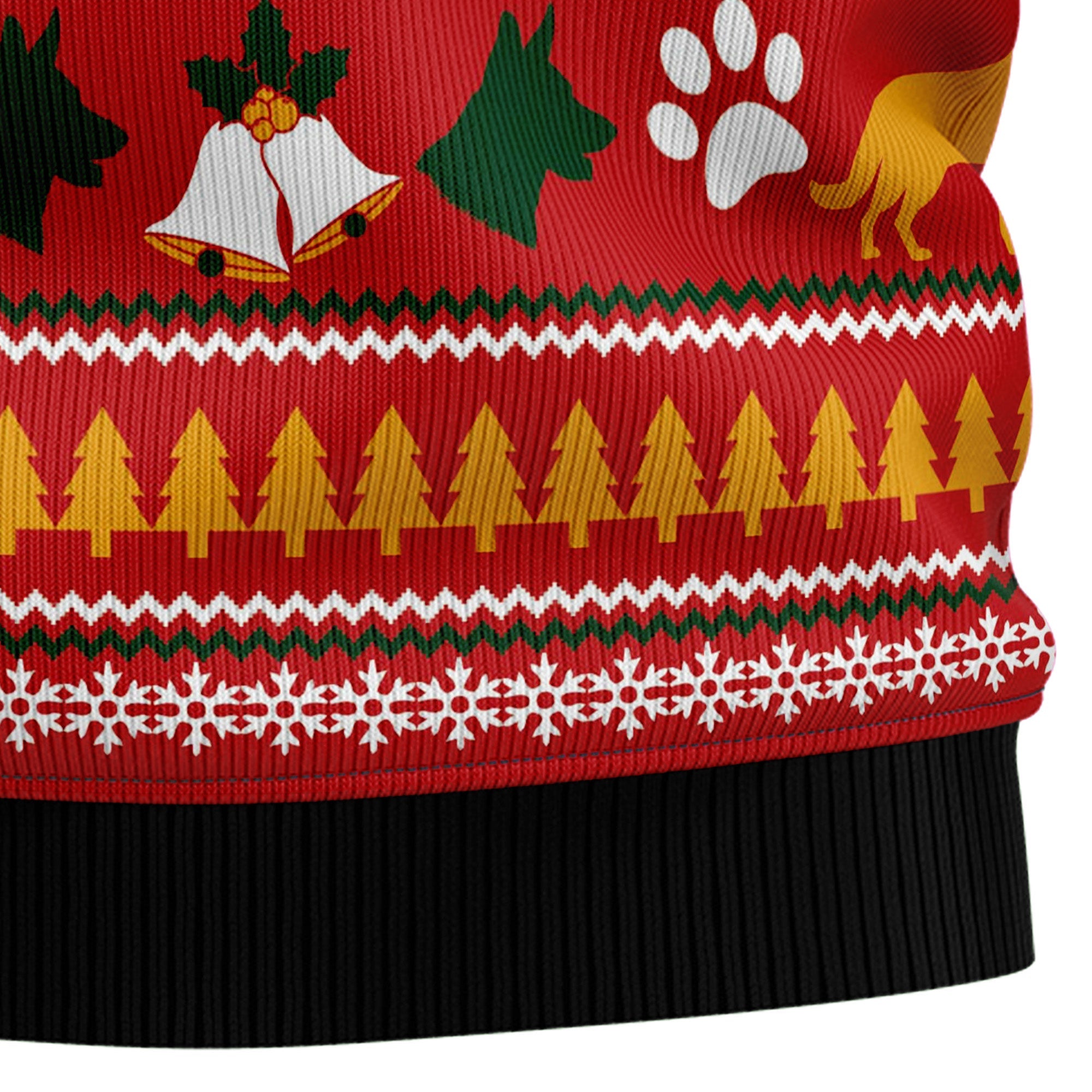 German Shepherd Waiting For Christmas Ugly Christmas Sweater for Men Women, Holiday Party Outfit, Funny Xmas Gift