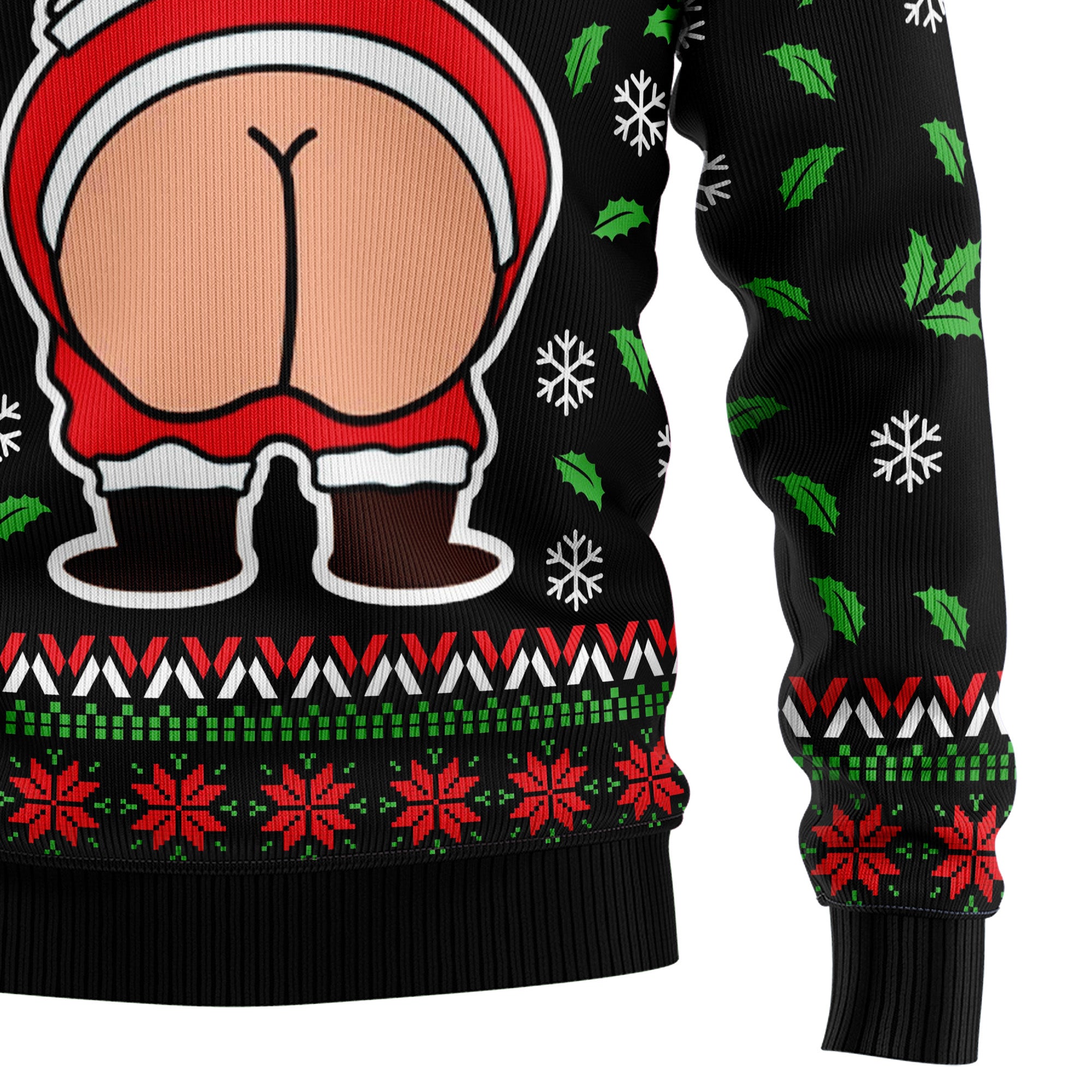 Silent Butt Deadly Santa Ugly Christmas Sweater, Unisex Holiday Party Outfit, Gift for Santa Joke and Humor Fans