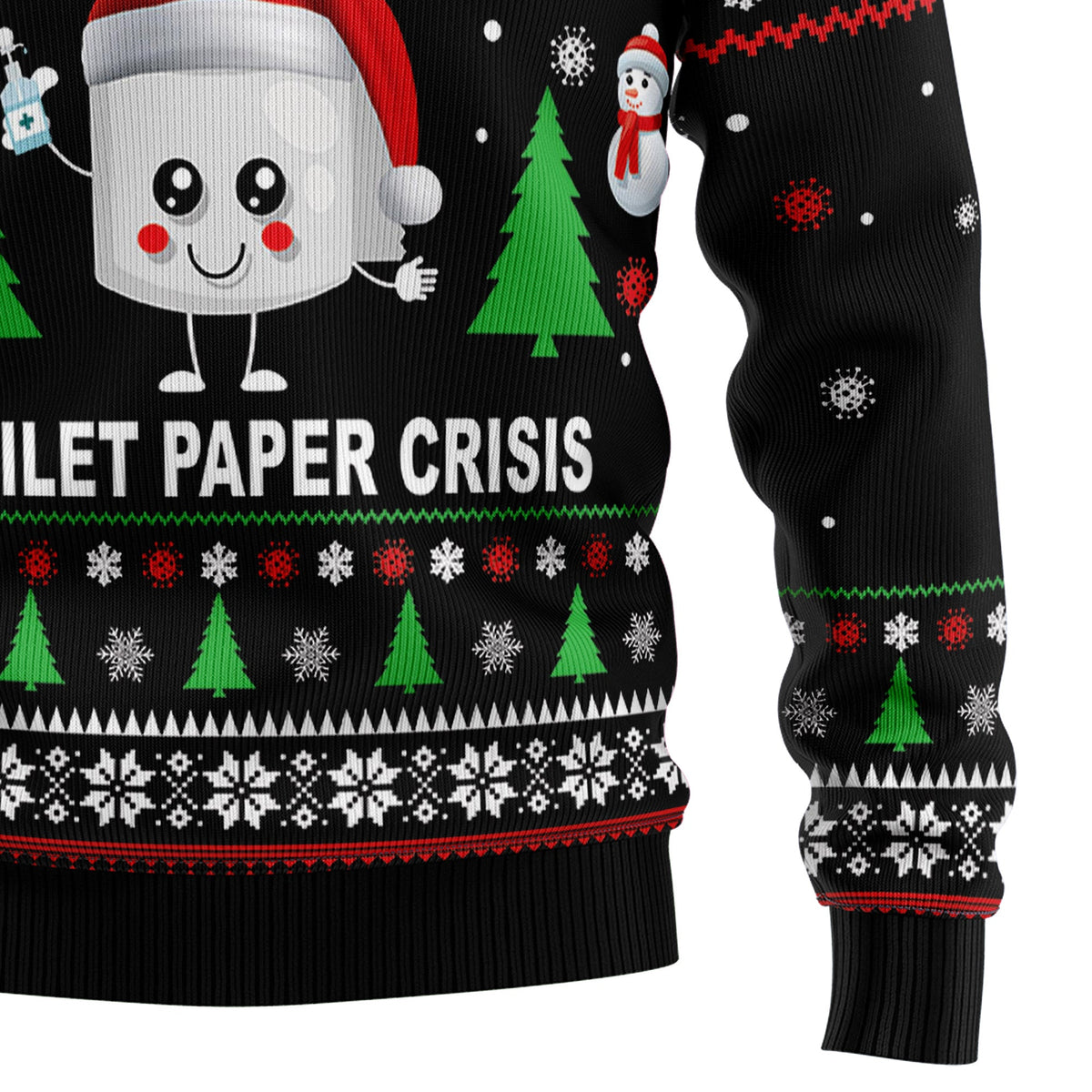 I Survived the Great Toilet Paper Crisis Ugly Christmas Sweater, Funny Christmas Gift for Funny Retro Meme Fans
