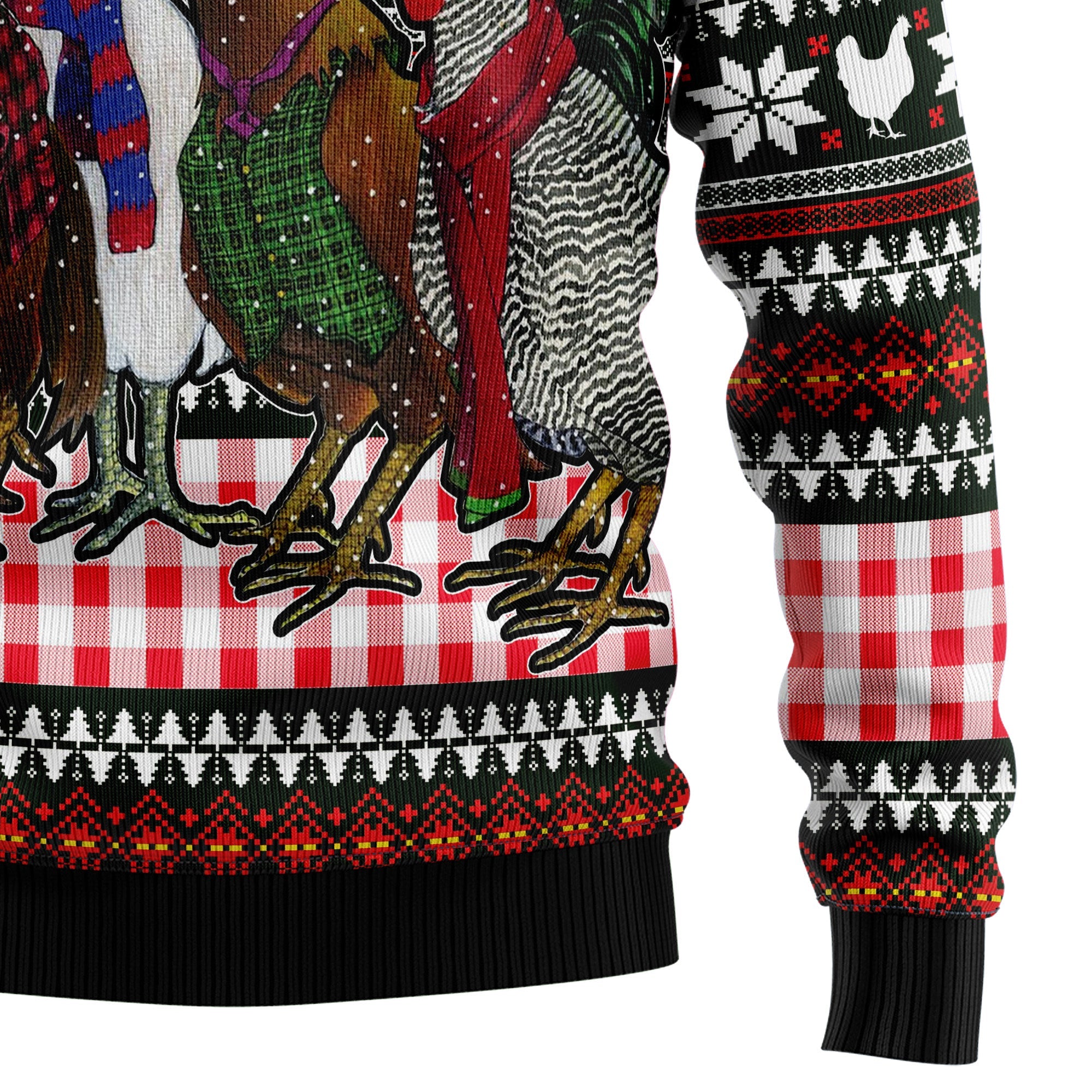 Chicken Under Snow Ugly Christmas Sweater, Funny Holiday Party Pullover for Men and Women, Festive Christmas Gift 2026