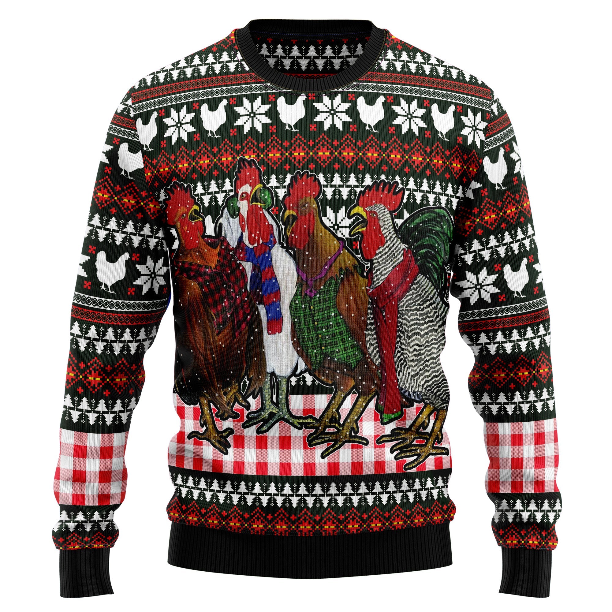 Chicken Under Snow Ugly Christmas Sweater, Funny Holiday Party Pullover for Men and Women, Festive Christmas Gift 2026
