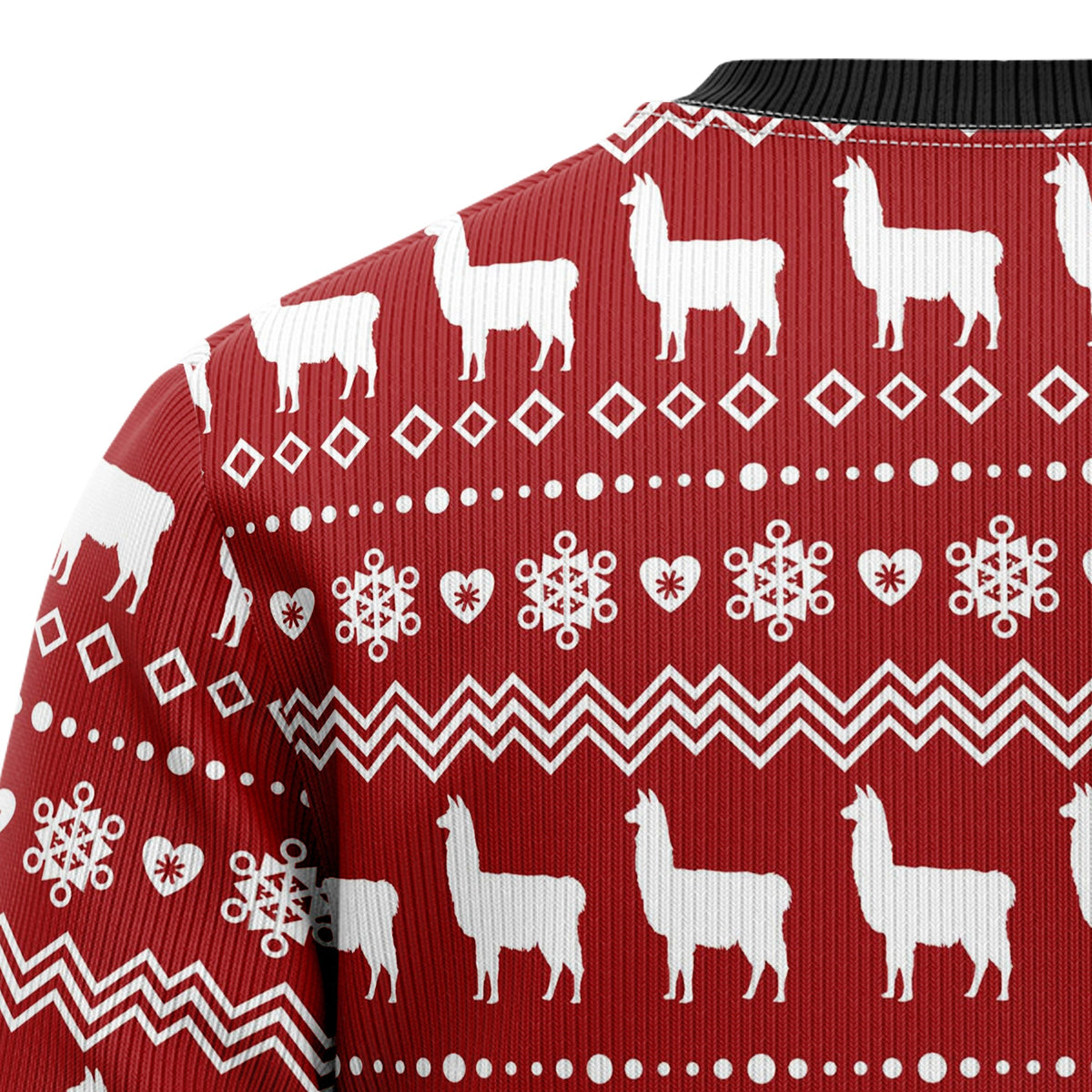 La La Llama Ugly Christmas Sweater, Cute Llama Holiday Pullover for Animal Lovers, Festive Winter Party Outfit