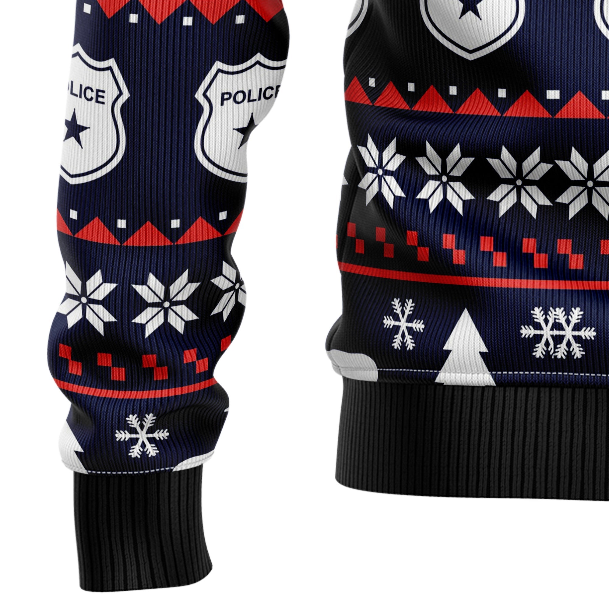 Police Navidad Ugly Christmas Sweater for Men and Women, Funny Holiday Party Outfit, Festive Christmas Gift