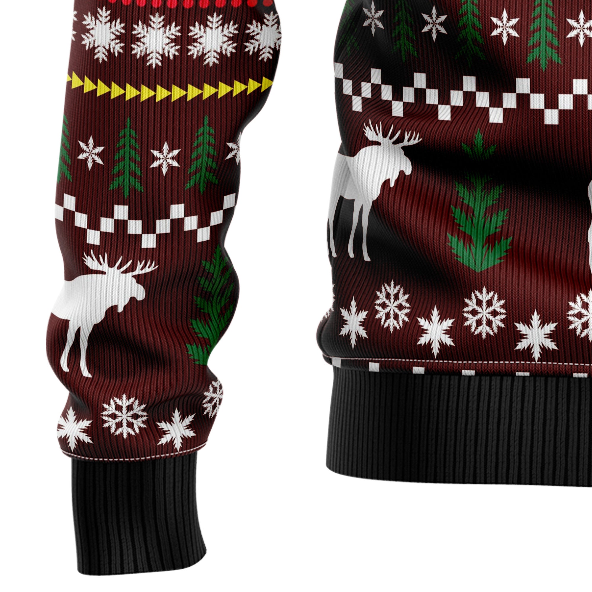Oops, I Moosed Up Ugly Christmas Sweater for Men and Women, Funny Holiday Party Outfit, Festive Christmas Gift