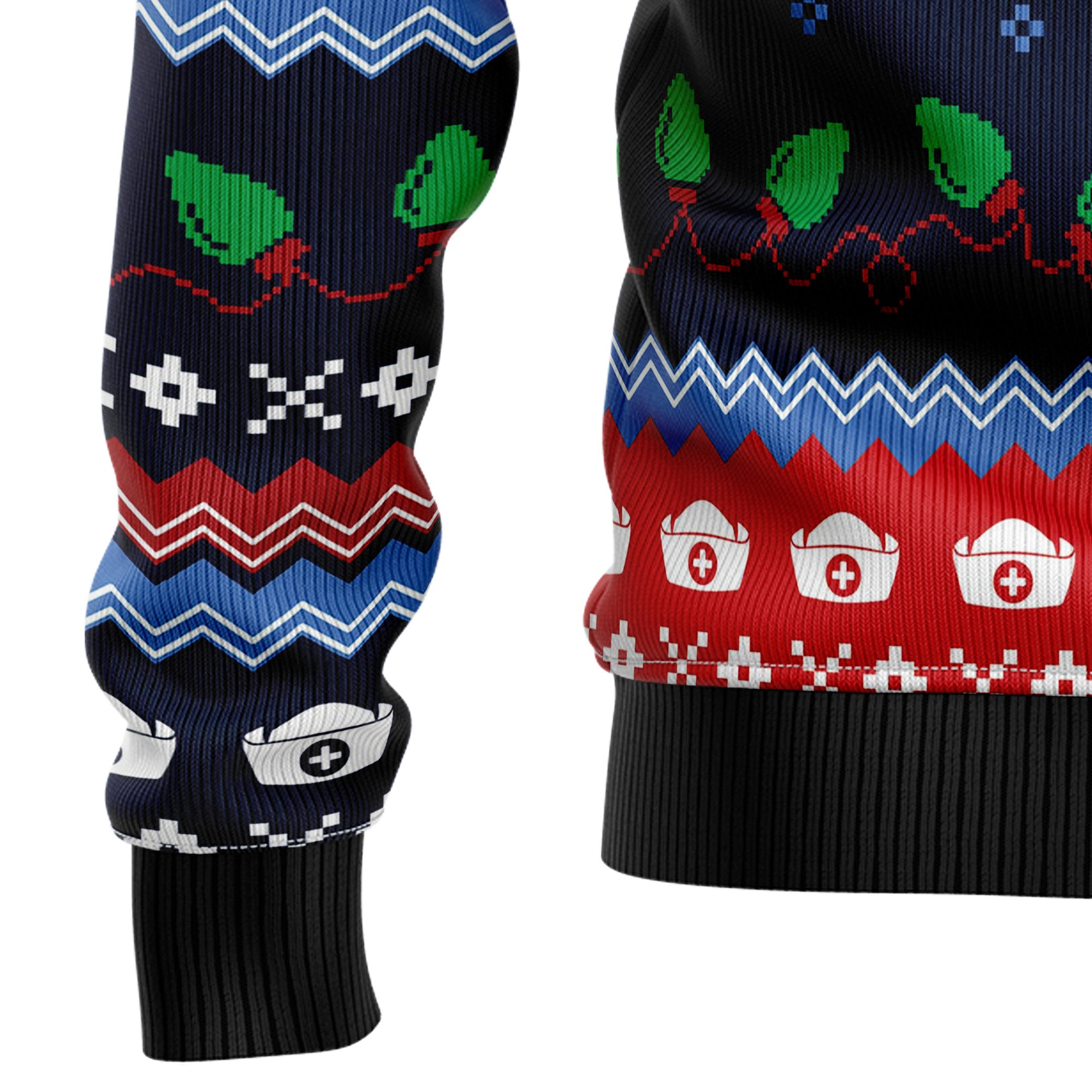 Merry Christmas Nurse Ugly Christmas Sweater, Unisex Holiday Party Outfit, Gift for Nurses and Healthcare Workers