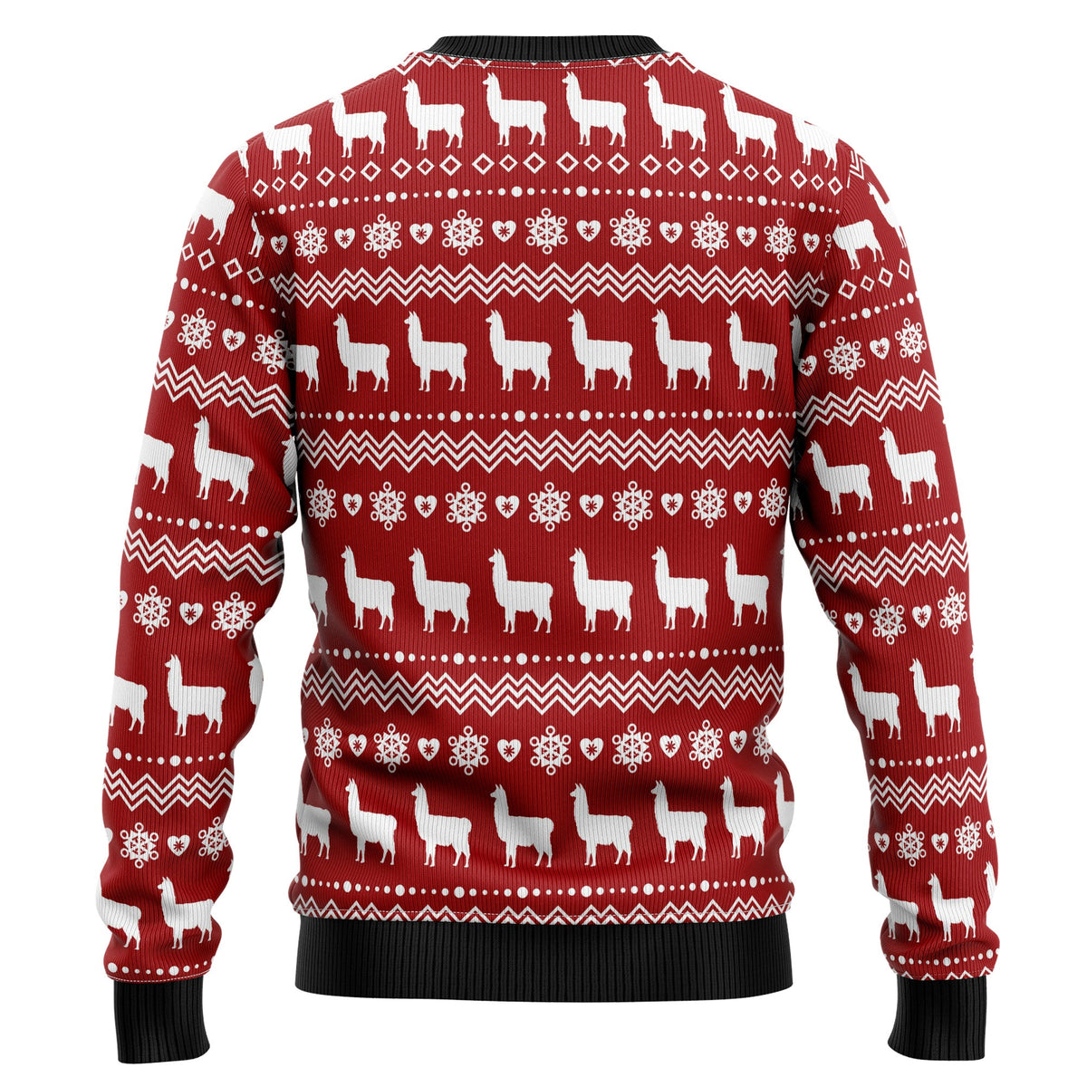 La La Llama Ugly Christmas Sweater, Cute Llama Holiday Pullover for Animal Lovers, Festive Winter Party Outfit