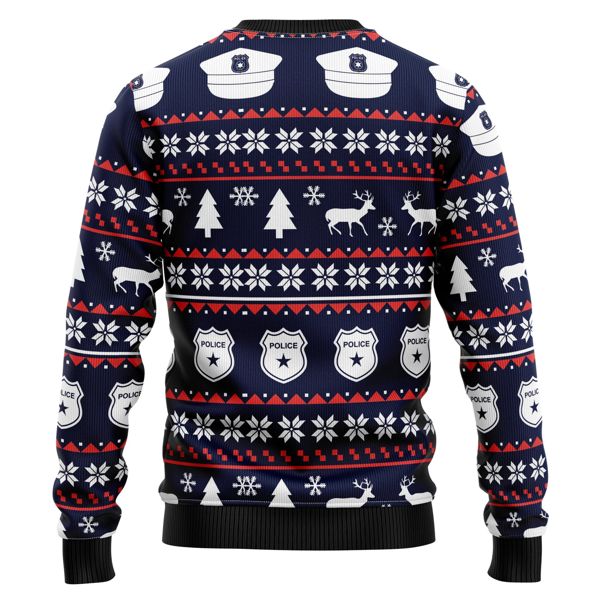 Police Navidad Ugly Christmas Sweater for Men and Women, Funny Holiday Party Outfit, Festive Christmas Gift
