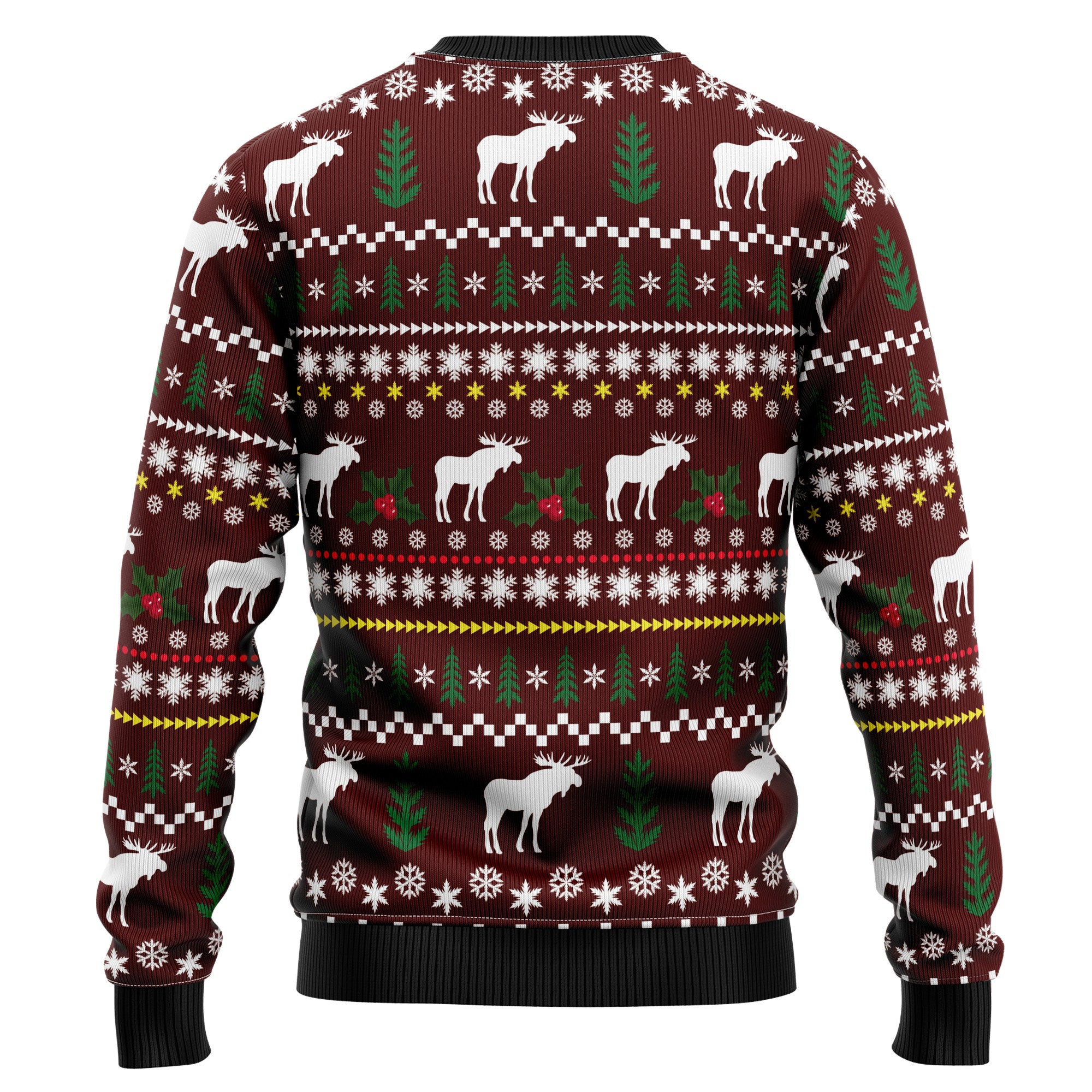 Oops, I Moosed Up Ugly Christmas Sweater for Men and Women, Funny Holiday Party Outfit, Festive Christmas Gift