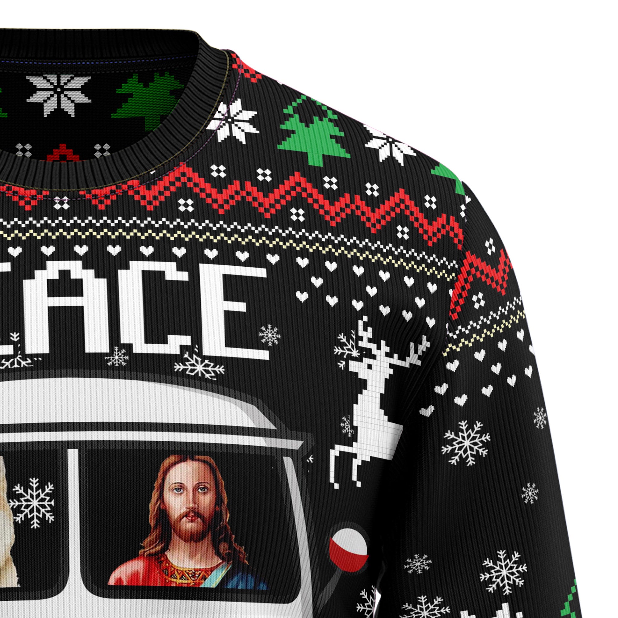 Shiba Inu Peace Ugly Christmas Sweater for Men and Women, Xmas Party Outfit, Fun Gift for Shiba Inu Dog Lovers