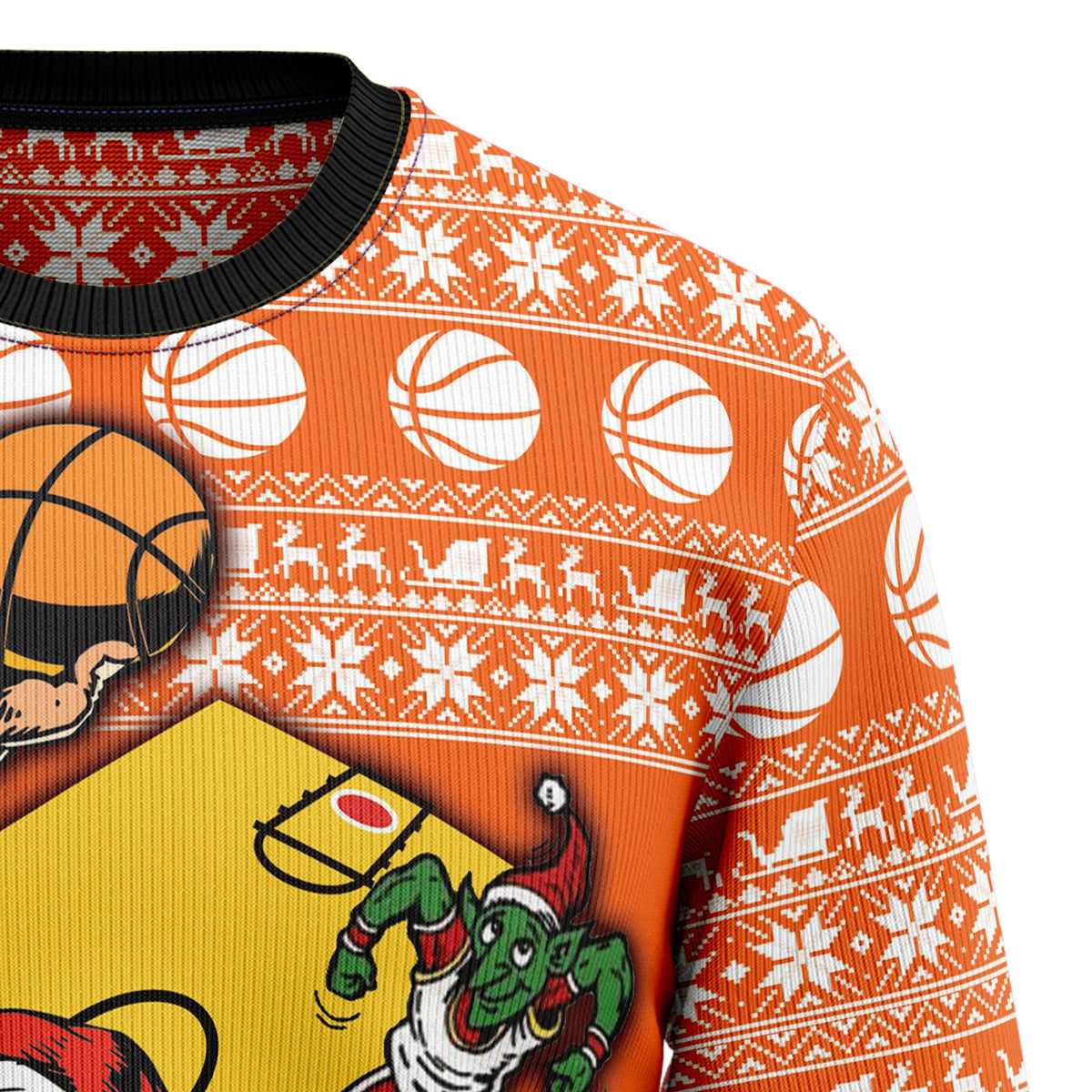 Basketball Ugly Christmas Sweater for Men and Women, Funny Holiday Party Outfit, Festive Christmas Gift