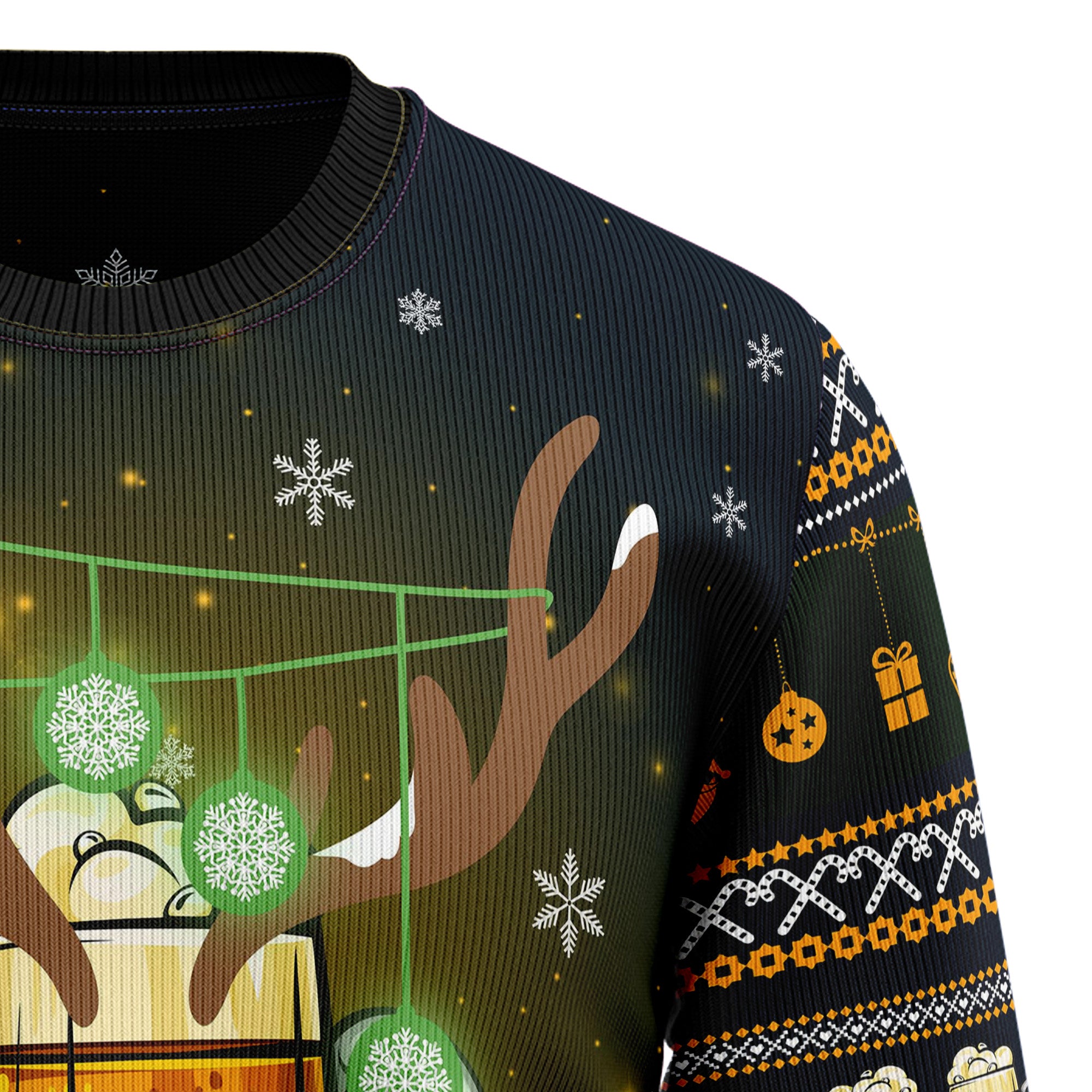 Reinbeer Awesome Christmas Ugly Christmas Sweater, Unisex Holiday Party Outfit, Gift for Beer and Reindeer Fans