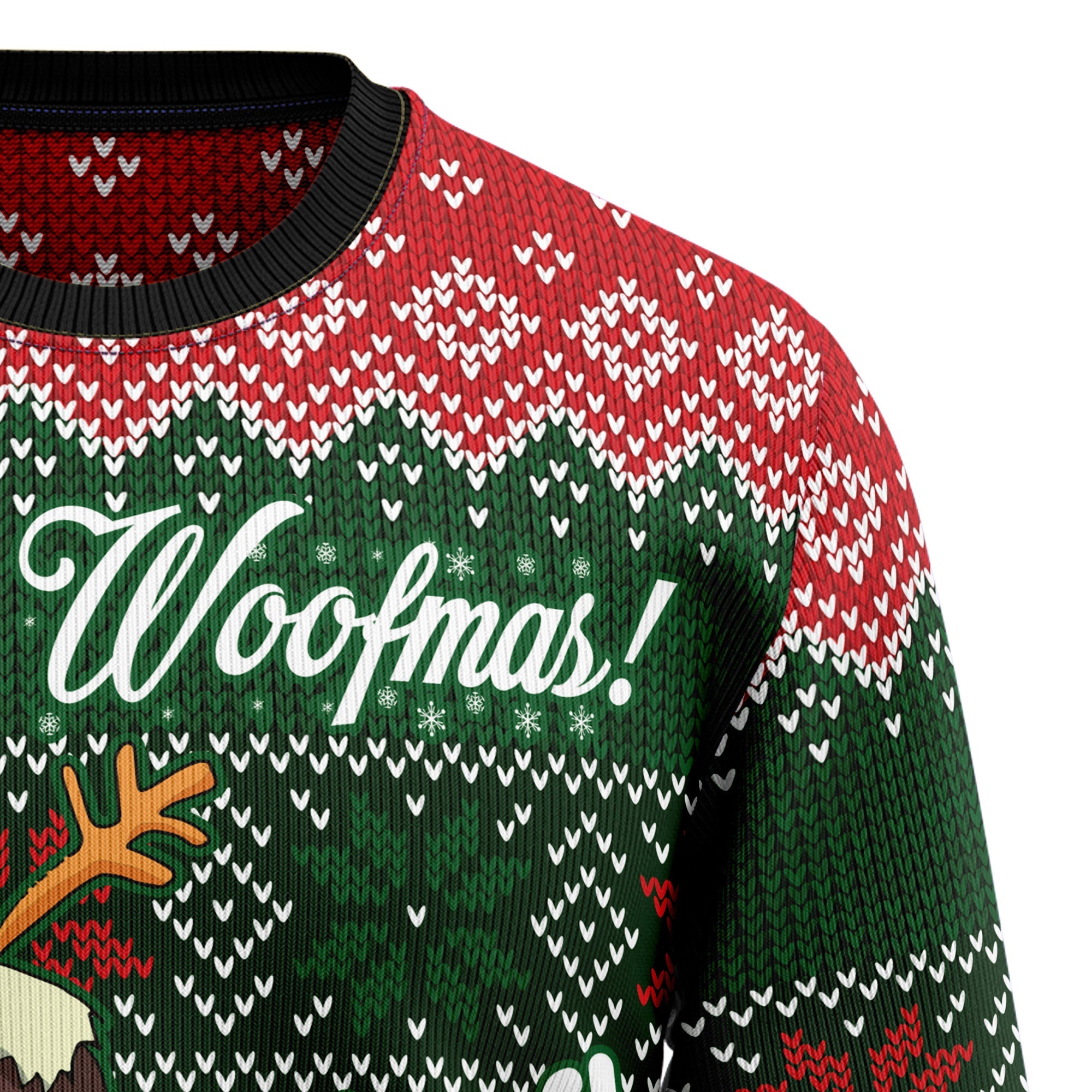 Bernese Mountain Dog Woofmas Ugly Christmas Sweater, Unisex Christmas Party Sweater, Gift for Bernese Dog Lovers
