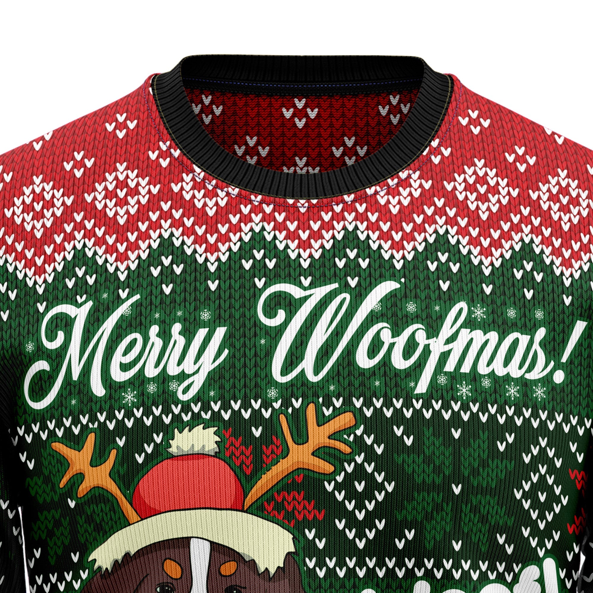 Bernese Mountain Dog Woofmas Ugly Christmas Sweater, Unisex Christmas Party Sweater, Gift for Bernese Dog Lovers