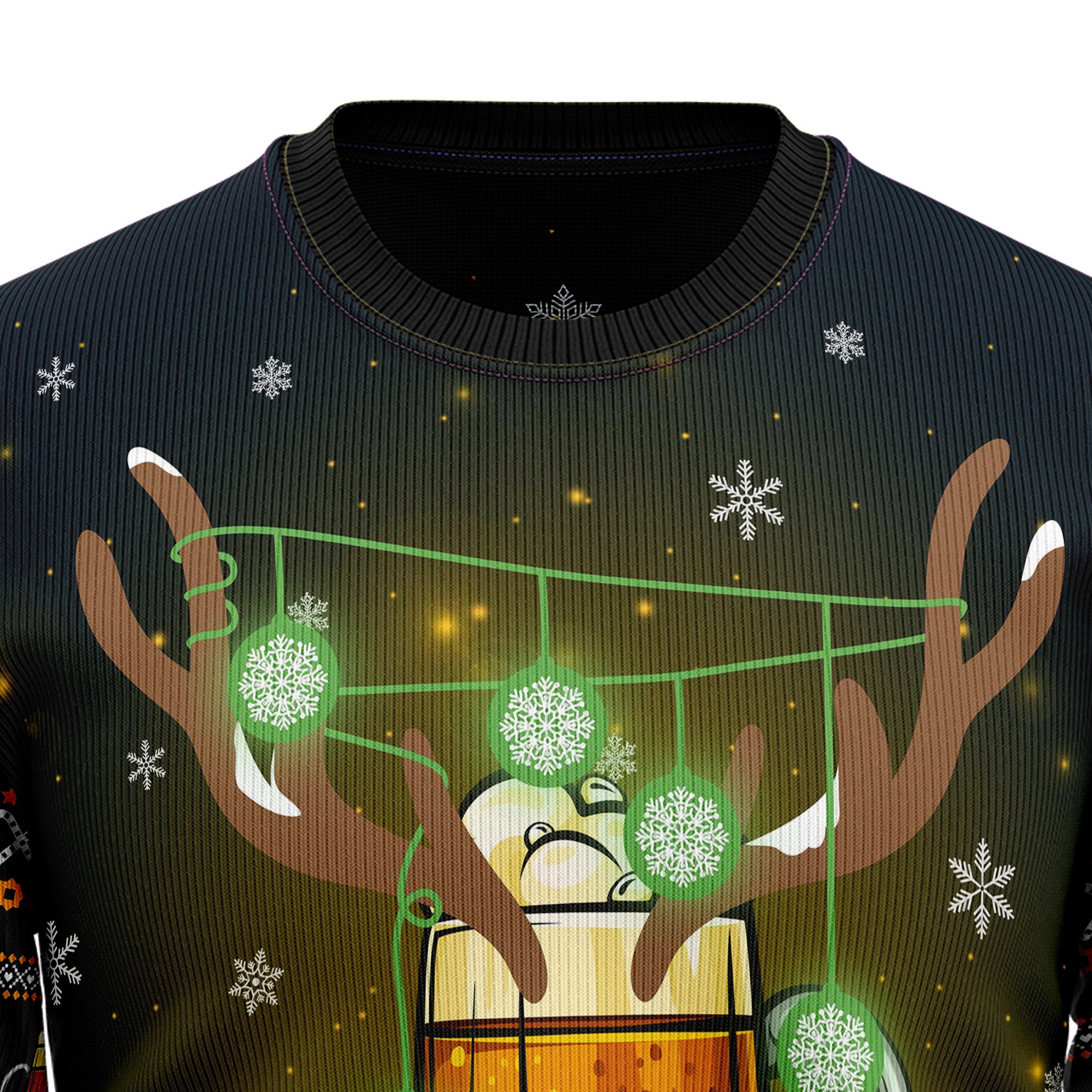 Reinbeer Awesome Christmas Ugly Christmas Sweater, Unisex Holiday Party Outfit, Gift for Beer and Reindeer Fans