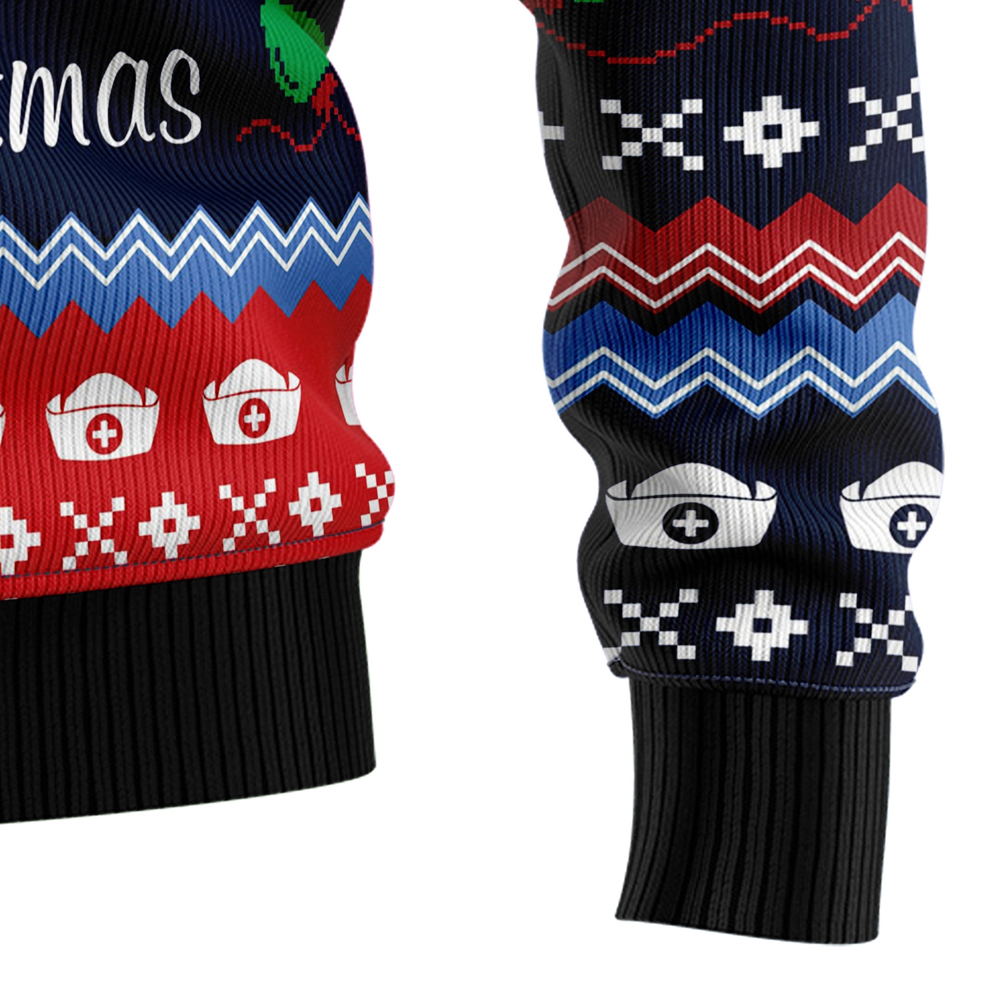Merry Christmas Nurse Ugly Christmas Sweater, Unisex Holiday Party Outfit, Gift for Nurses and Healthcare Workers