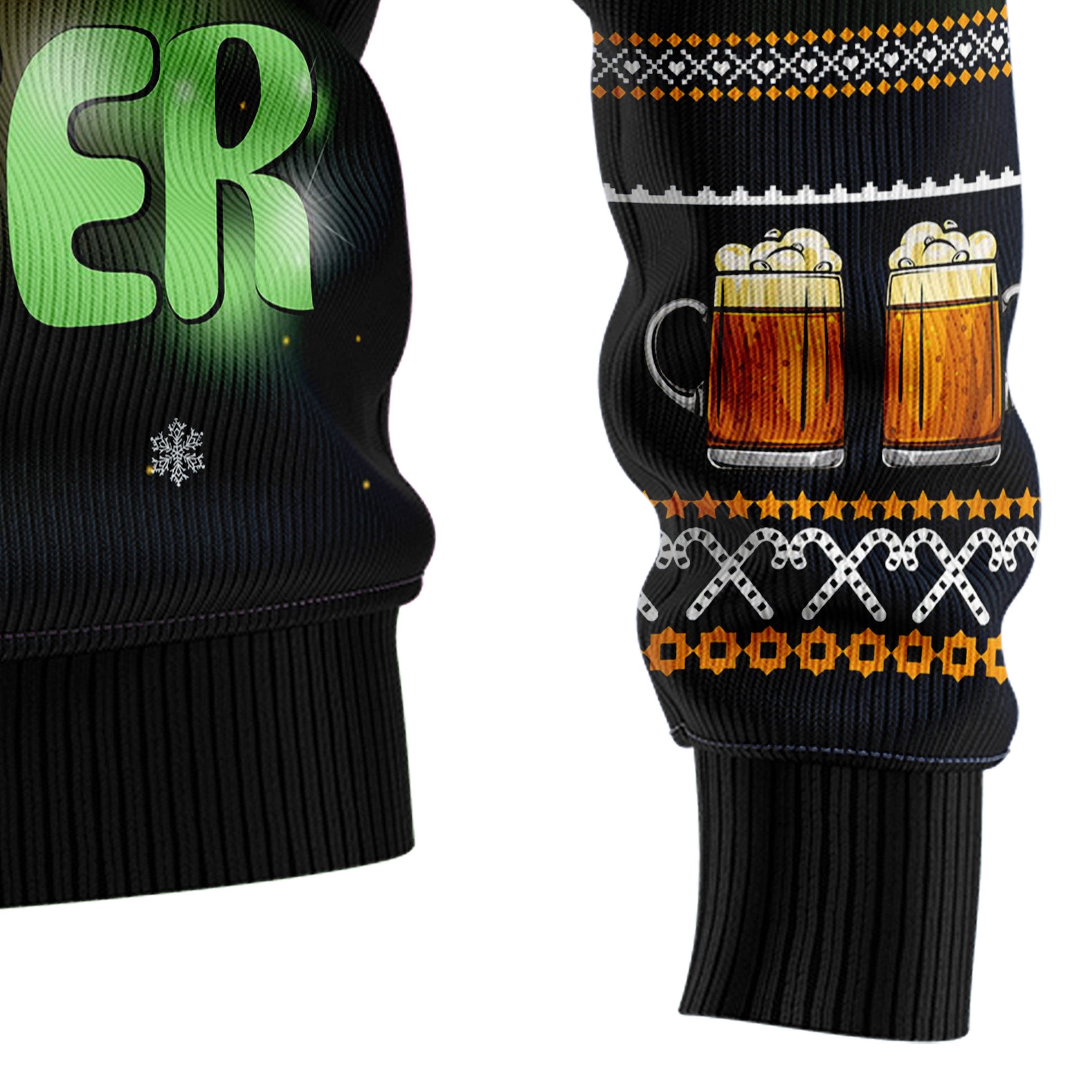 Reinbeer Awesome Christmas Ugly Christmas Sweater, Unisex Holiday Party Outfit, Gift for Beer and Reindeer Fans