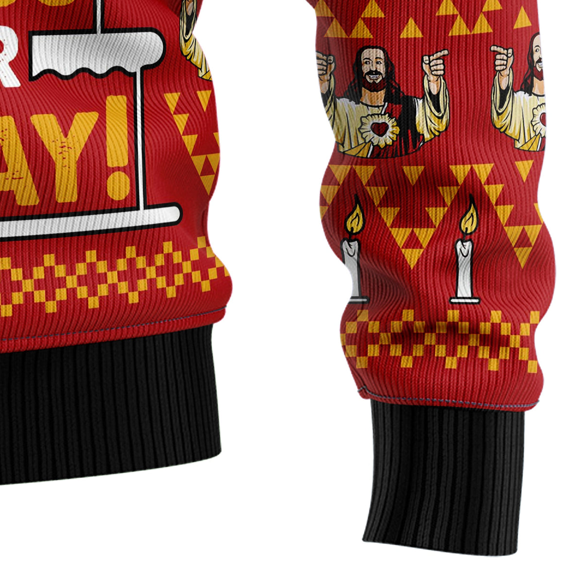 Jesus Birthday Christmas Sweater - Funny Ugly Christmas Sweater for Men and Women, Unisex Holiday Party Outfit