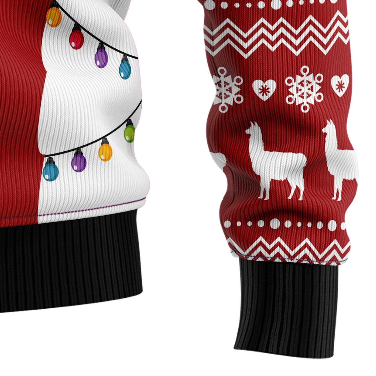La La Llama Ugly Christmas Sweater, Cute Llama Holiday Pullover for Animal Lovers, Festive Winter Party Outfit