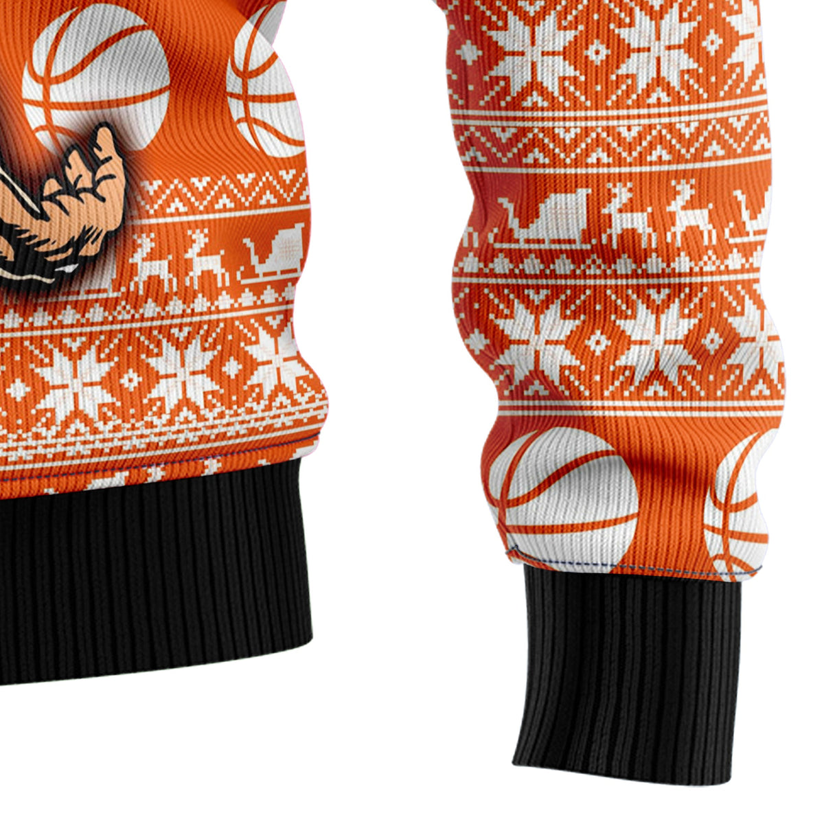 Basketball Ugly Christmas Sweater for Men and Women, Funny Holiday Party Outfit, Festive Christmas Gift