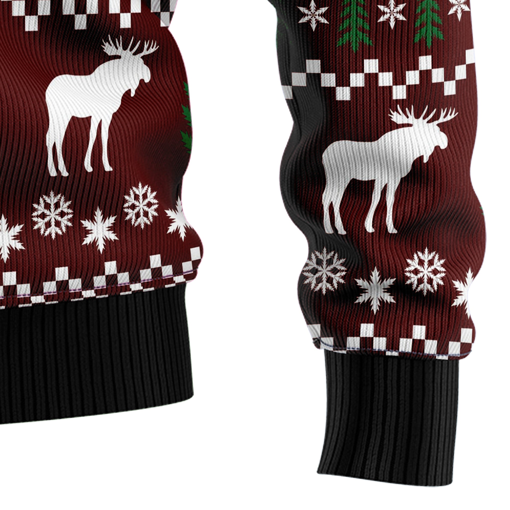 Oops, I Moosed Up Ugly Christmas Sweater for Men and Women, Funny Holiday Party Outfit, Festive Christmas Gift