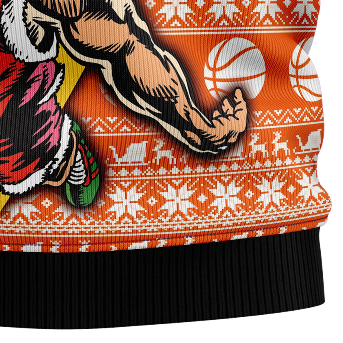 Basketball Ugly Christmas Sweater for Men and Women, Funny Holiday Party Outfit, Festive Christmas Gift