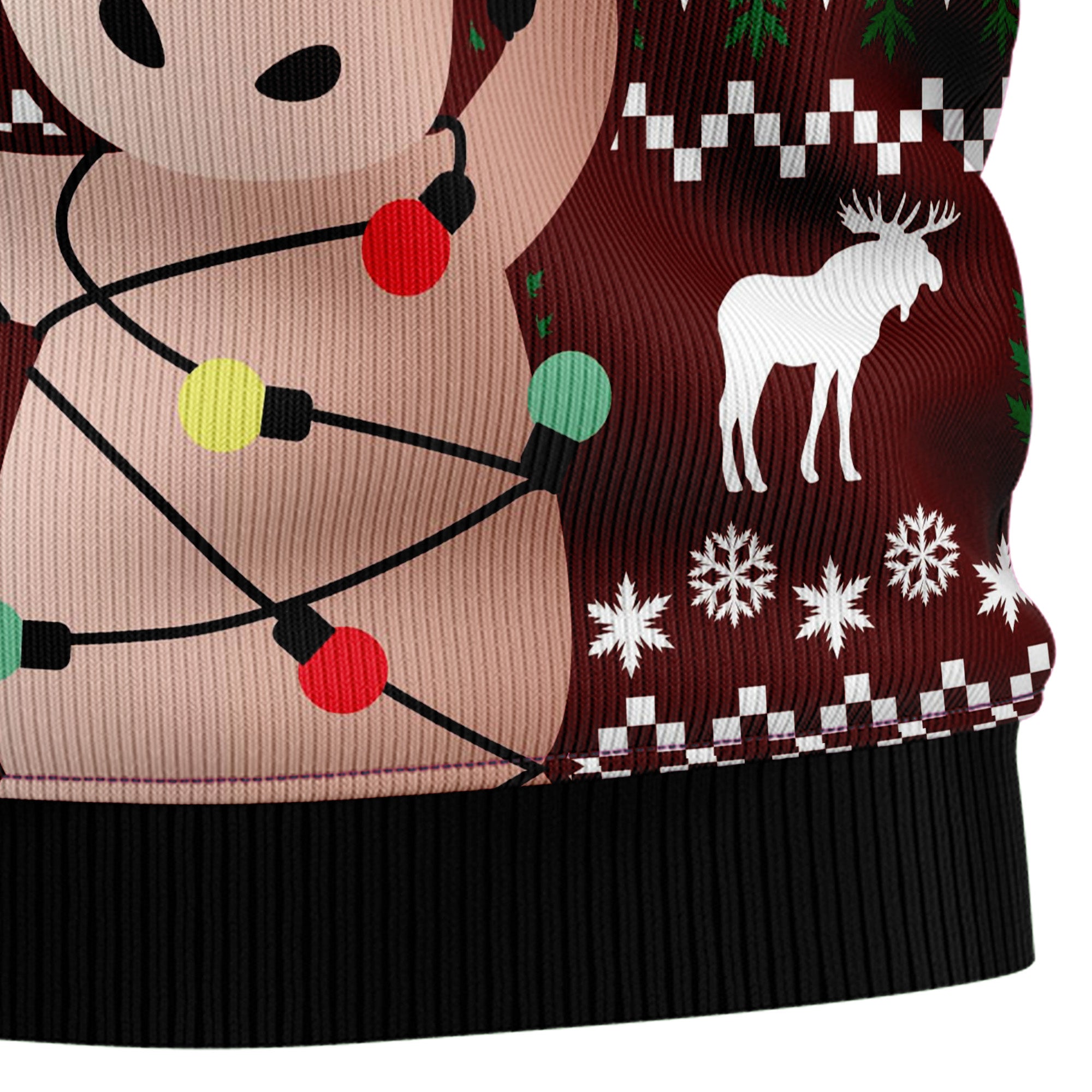 Oops, I Moosed Up Ugly Christmas Sweater for Men and Women, Funny Holiday Party Outfit, Festive Christmas Gift