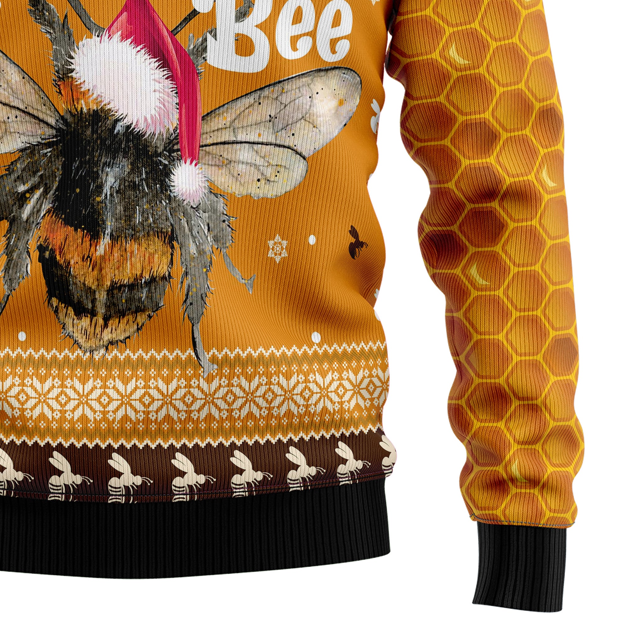 Oh Christmas Bee Ugly Christmas Sweater for Men and Women, Funny Holiday Party Gift for Beekeepers And Bee Lovers