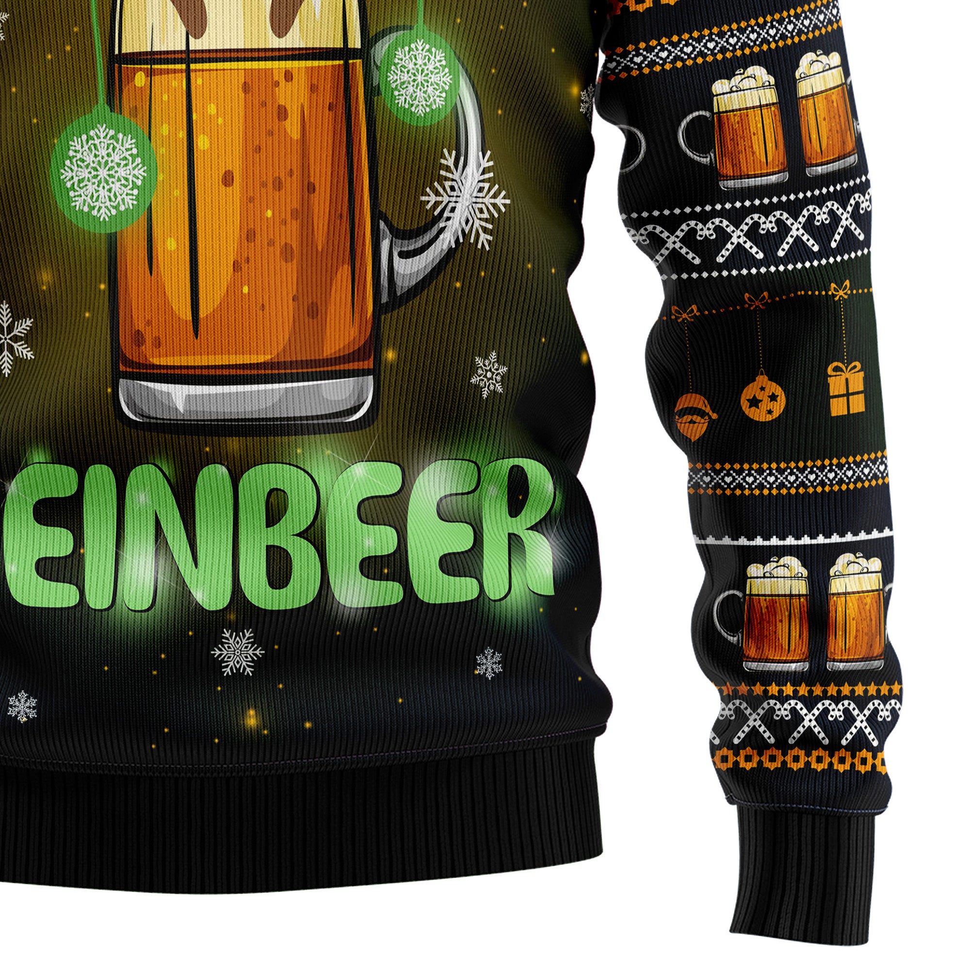 Reinbeer Awesome Christmas Ugly Christmas Sweater, Unisex Holiday Party Outfit, Gift for Beer and Reindeer Fans