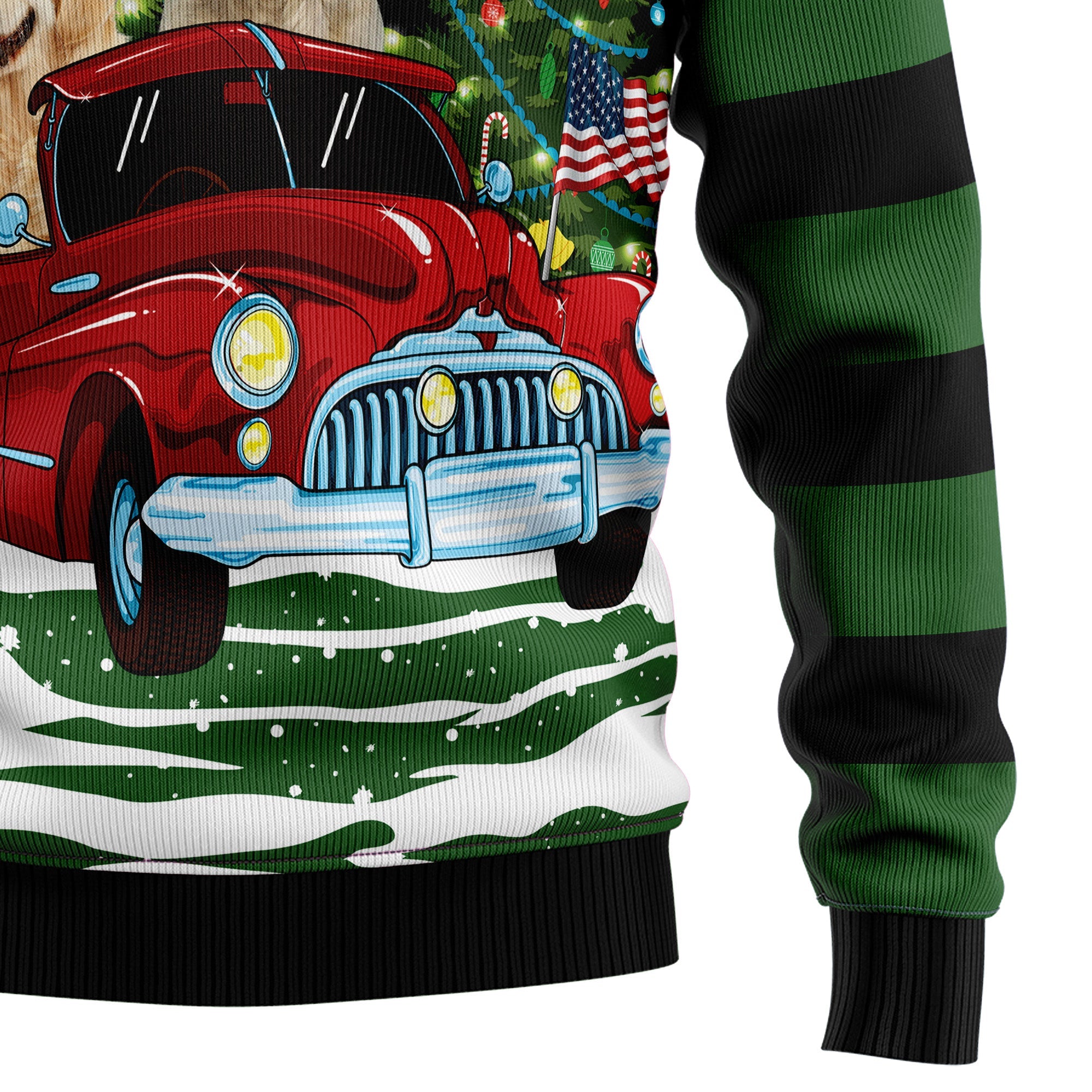 Golden Retriever Christmas Ugly Christmas Sweater, Cute Dog Holiday Pullover, Christmas Outfit for Men and Women