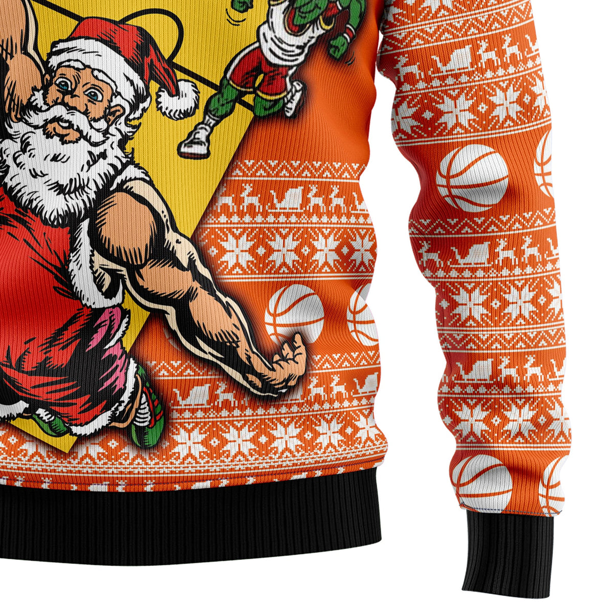 Basketball Ugly Christmas Sweater for Men and Women, Funny Holiday Party Outfit, Festive Christmas Gift