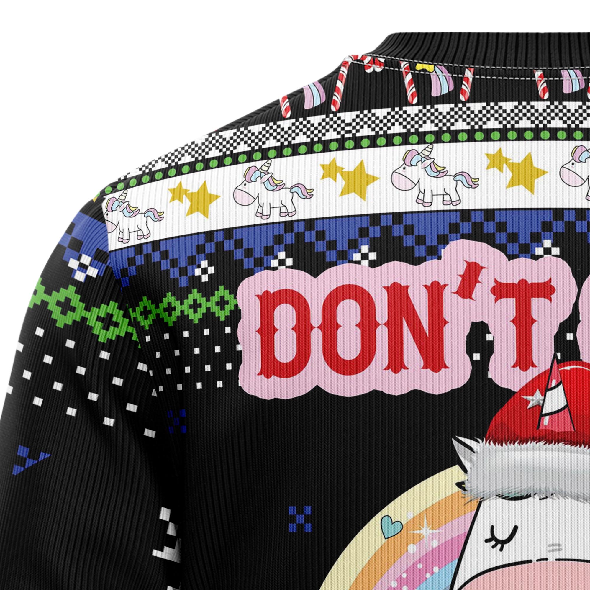 Unicorn Believing Christmas Ugly Christmas Sweater, Unisex Holiday Party Outfit, Xmas Gift for Unicorn Lovers