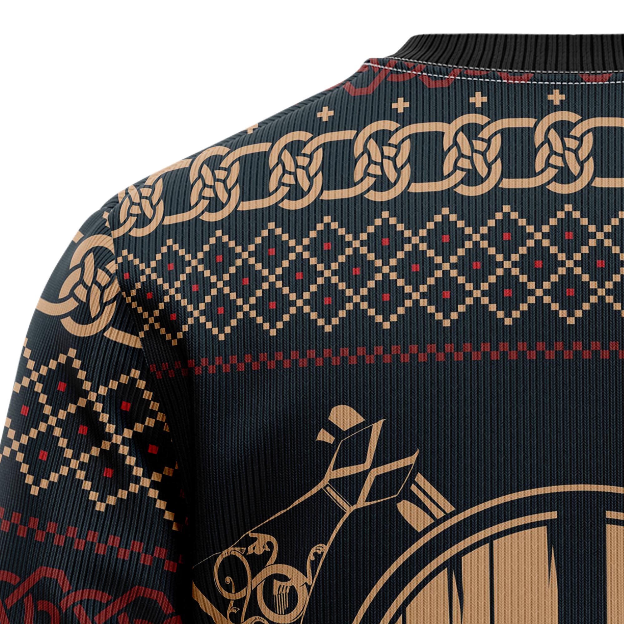 FaLaLaLa ValhallaLa Viking Ugly Christmas Sweater for Men and Women, Funny Xmas Party Outfit, Gift for Viking Fans
