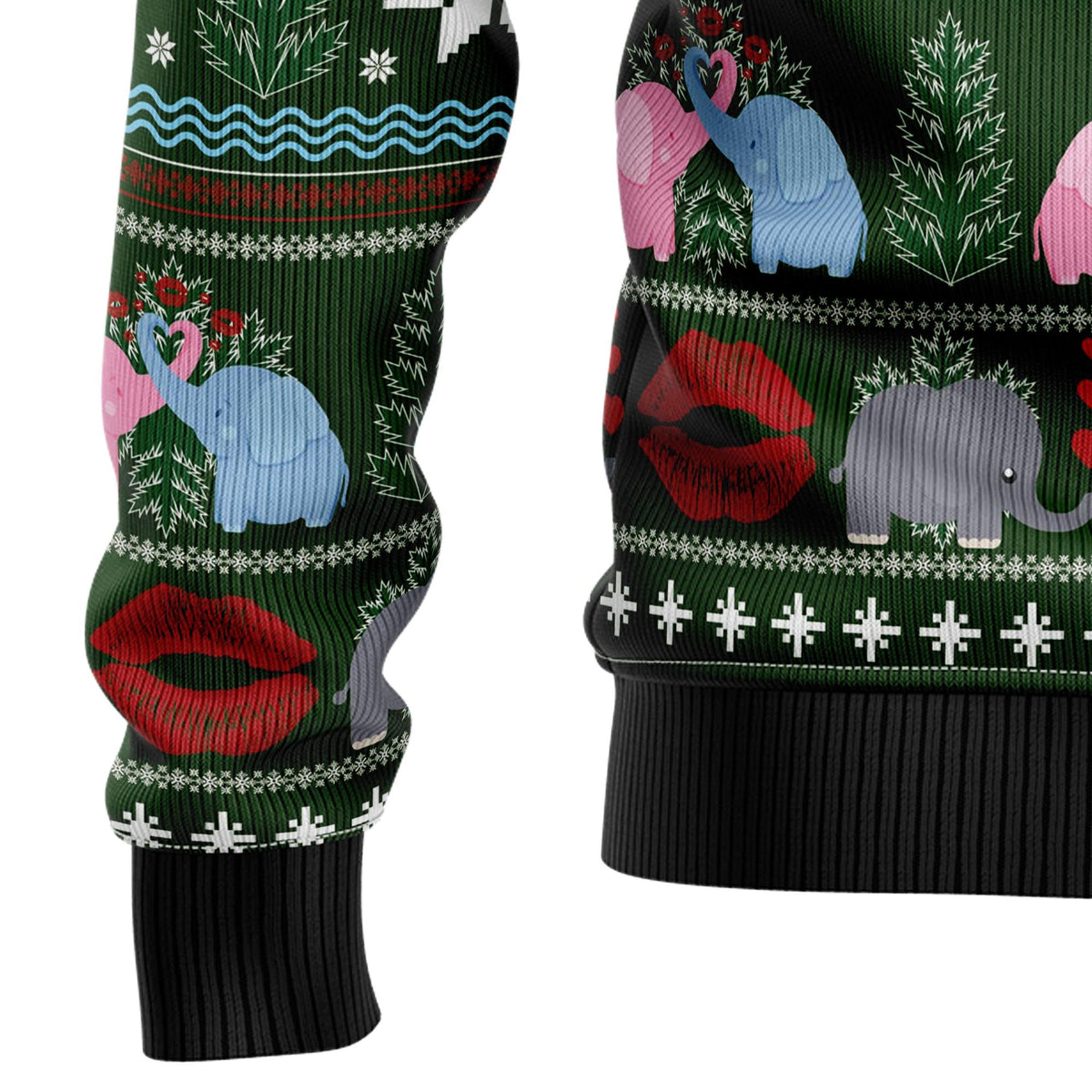Elephant I Didn't Fart My Butt Blew You A Kiss Ugly Christmas Sweater, Funny Holiday Party Outfit for Men Women,