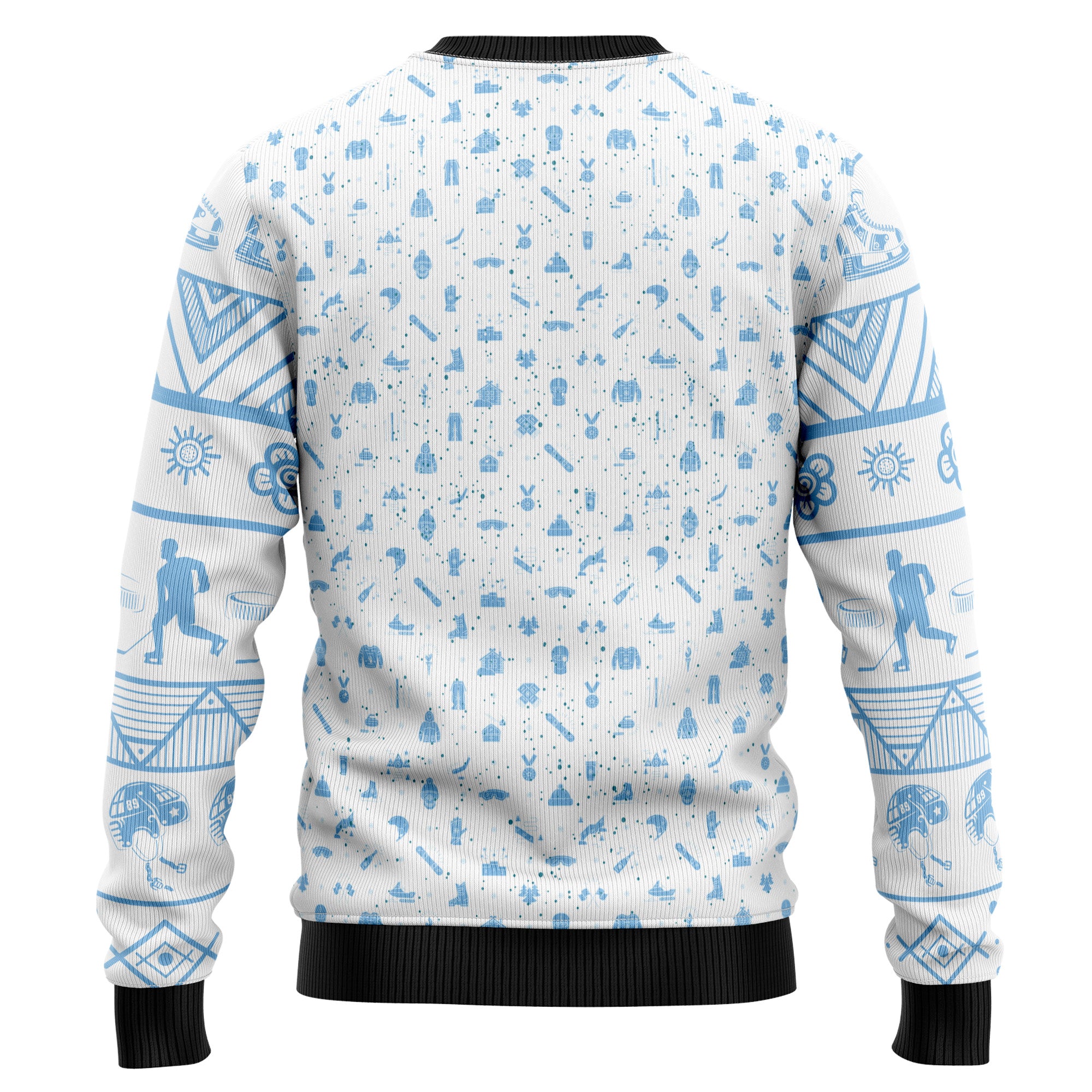 Happy Hockey Day Ugly Christmas Sweater for Men and Women, Xmas Party Outfit, Gift for Hockey Players and Fans