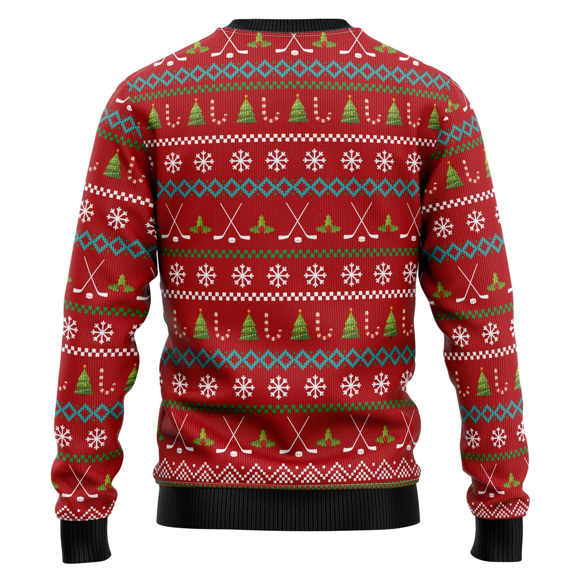 All I Want for Christmas Is Hockey Ugly Christmas Sweater, Funny Holiday Party Outfit for Hockey Players And Fans