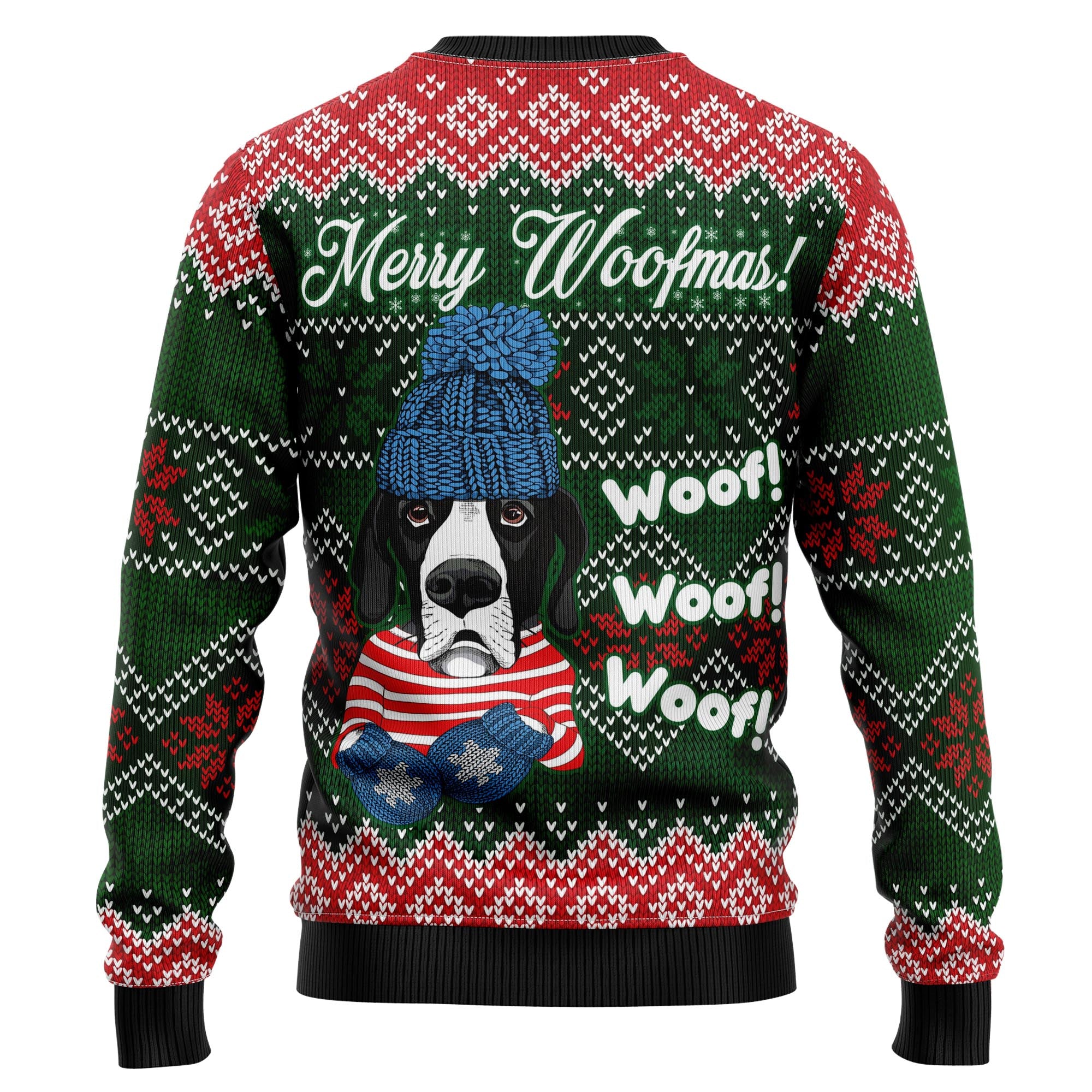 Great Dane Woofmas Ugly Christmas Sweater for Men and Women, Funny Holiday Party Gift for Great Dane Dog Lovers