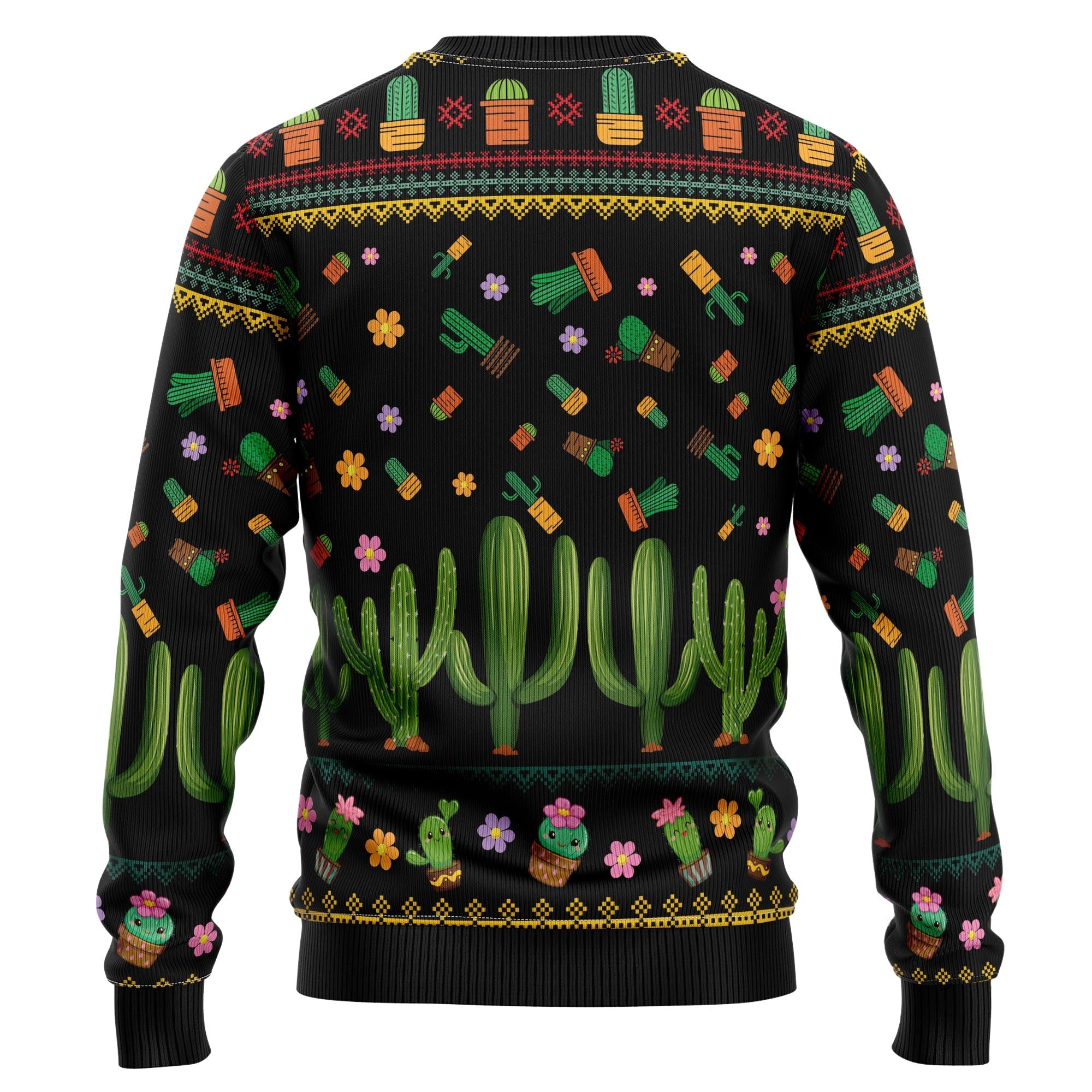 Cactus What the Fucculent Ugly Christmas Sweater for Men and Women, Funny Holiday Party Outfit, Festive Christmas Gift