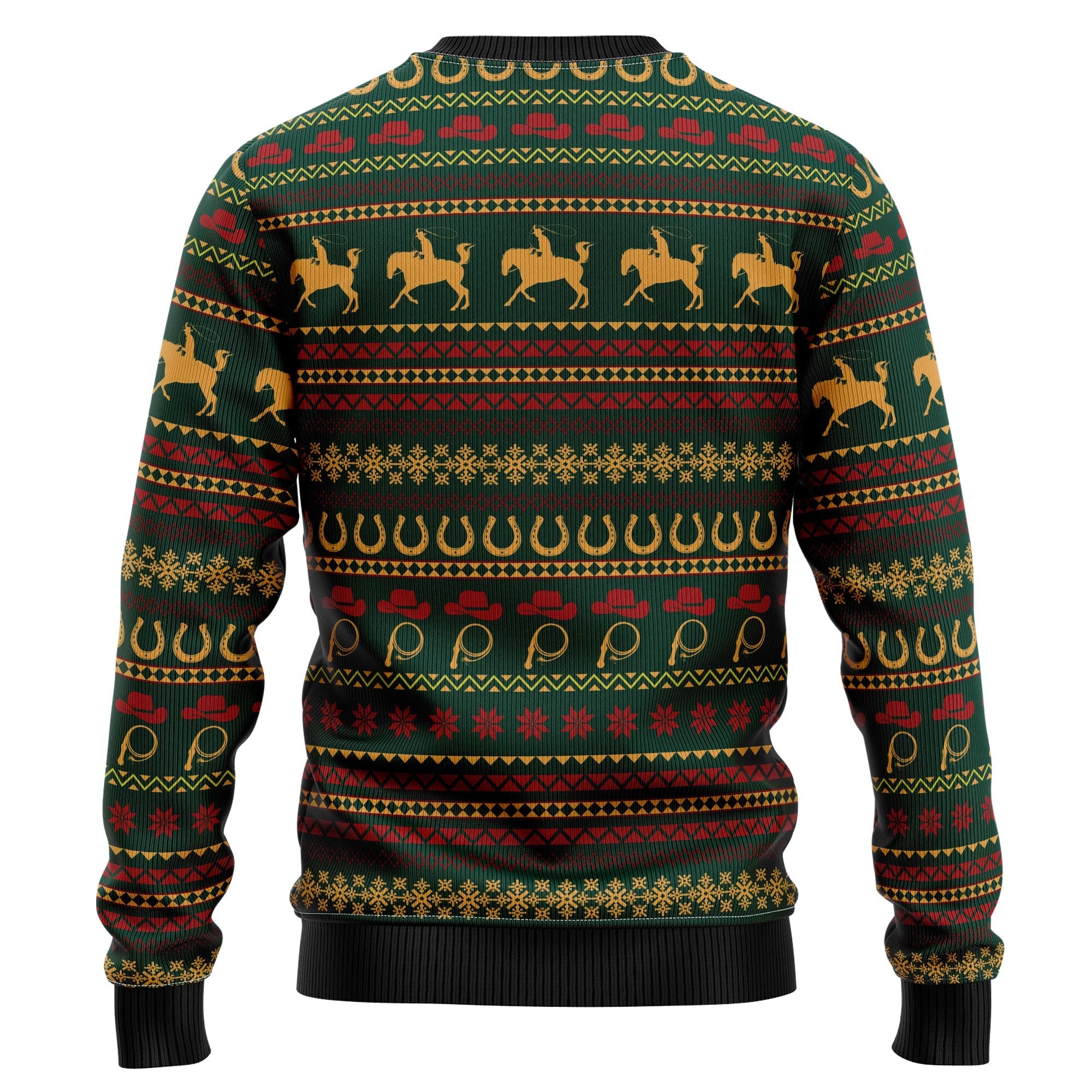 Amazing Cowboy Ugly Christmas Sweater for Men and Women, Funny Holiday Party Outfit, Festive Christmas Gift