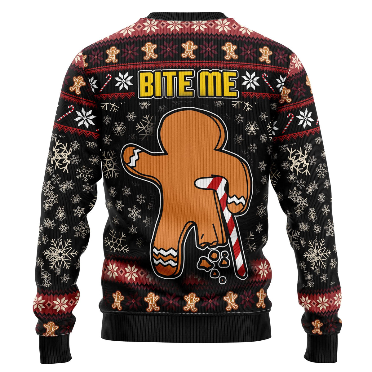 Oh Snap Gingerbread Christmas Sweater - Funny Ugly Christmas Sweater for Men and Women, Unisex Holiday Party Outfit