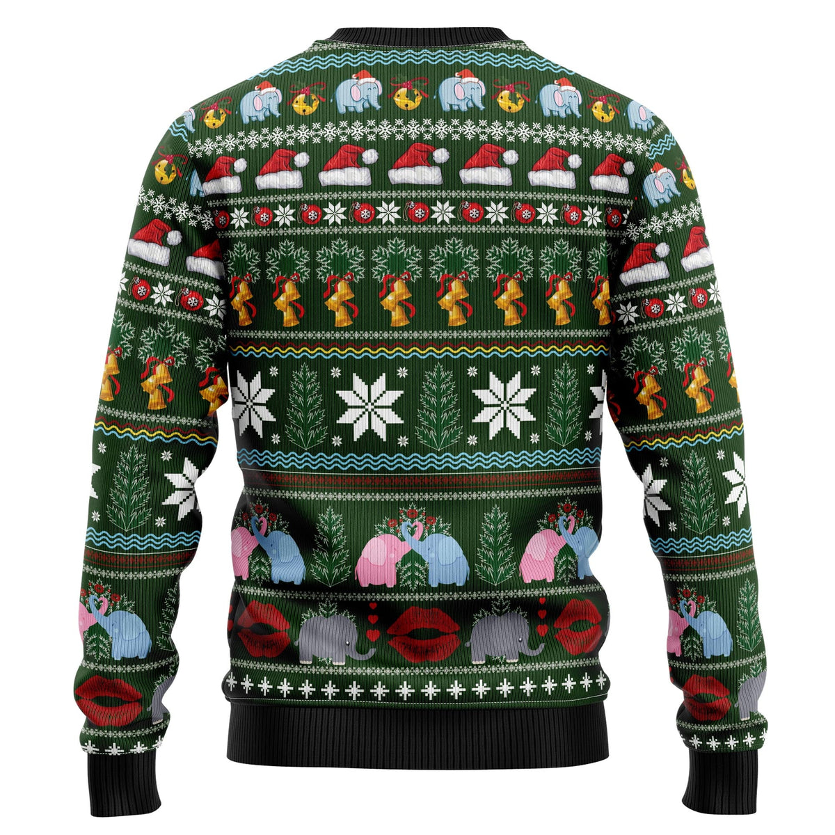 Elephant I Didn't Fart My Butt Blew You A Kiss Ugly Christmas Sweater, Funny Holiday Party Outfit for Men Women,
