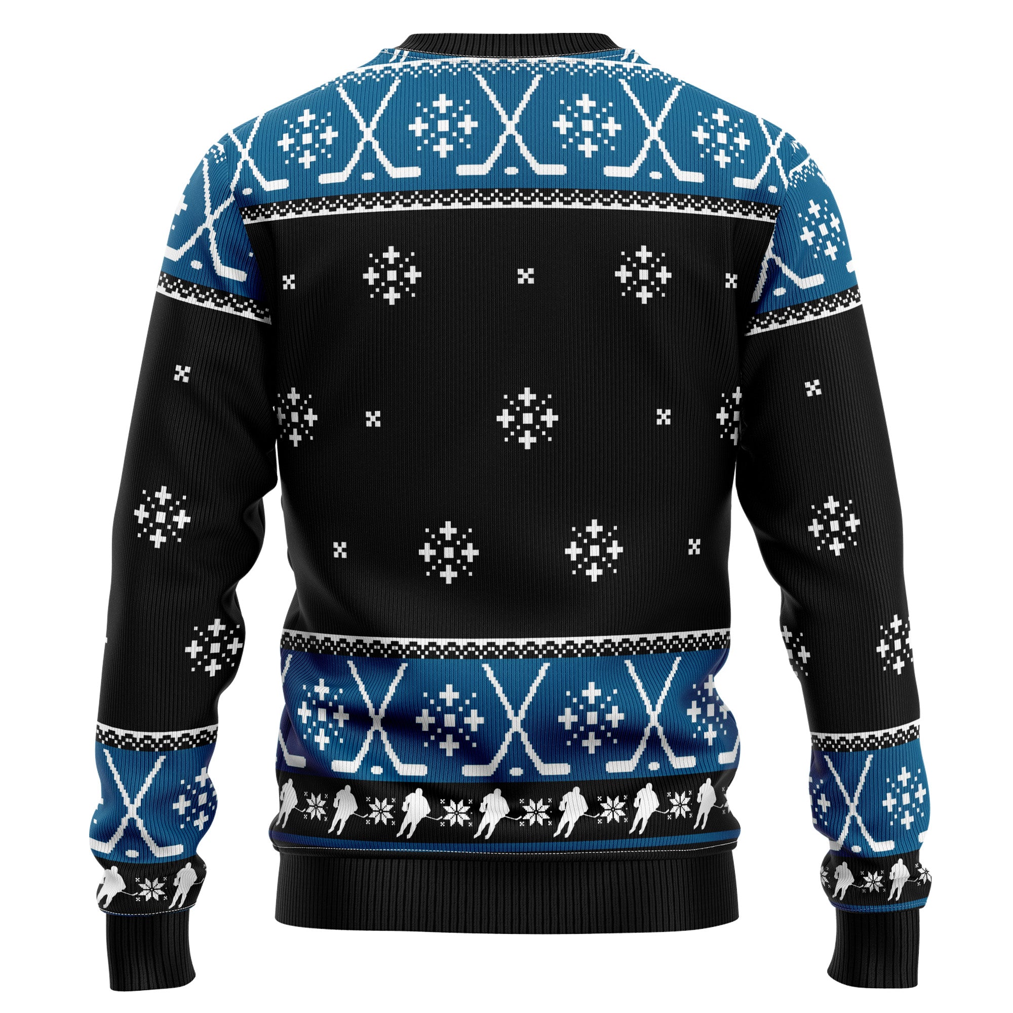 Happy Hockeyday Ugly Christmas Sweater for Men and Women, Funny Holiday Party Gift for Hockey Players And Fans