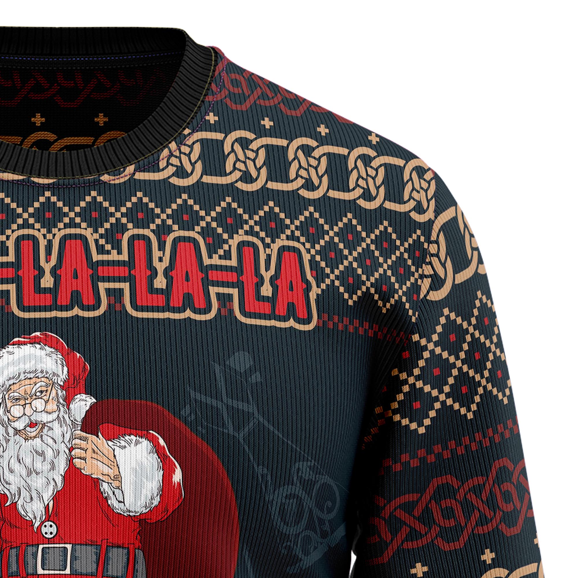 FaLaLaLa ValhallaLa Viking Ugly Christmas Sweater for Men and Women, Funny Xmas Party Outfit, Gift for Viking Fans