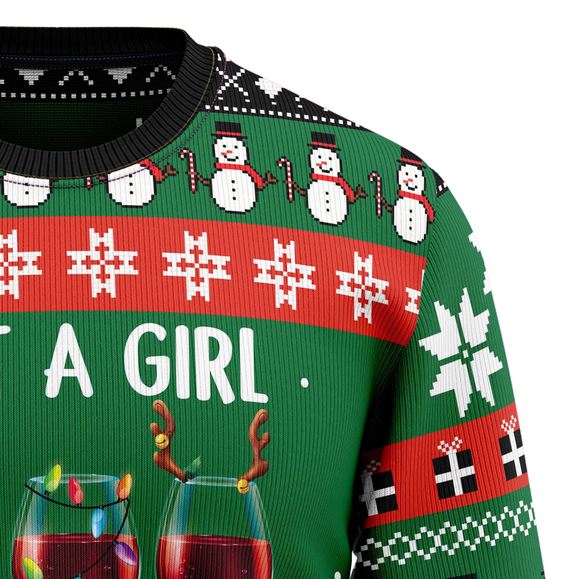 Wine Christmas Ugly Christmas Sweater for Men and Women, Funny Holiday Party Outfit, Xmas Gift for Wine Lovers
