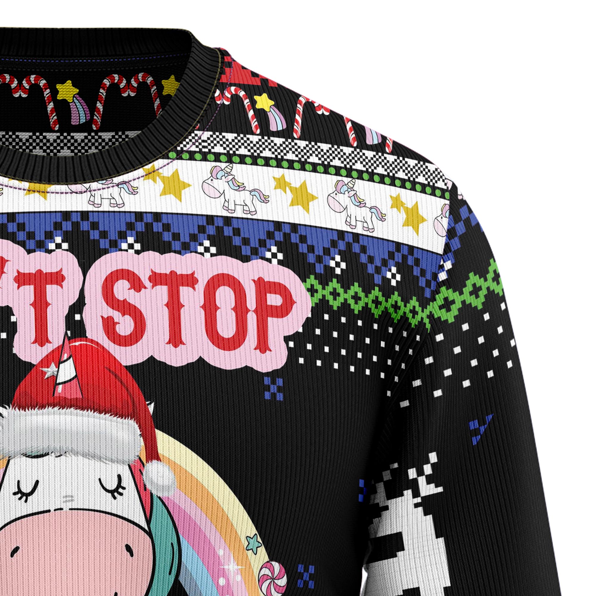 Unicorn Believing Christmas Ugly Christmas Sweater, Unisex Holiday Party Outfit, Xmas Gift for Unicorn Lovers
