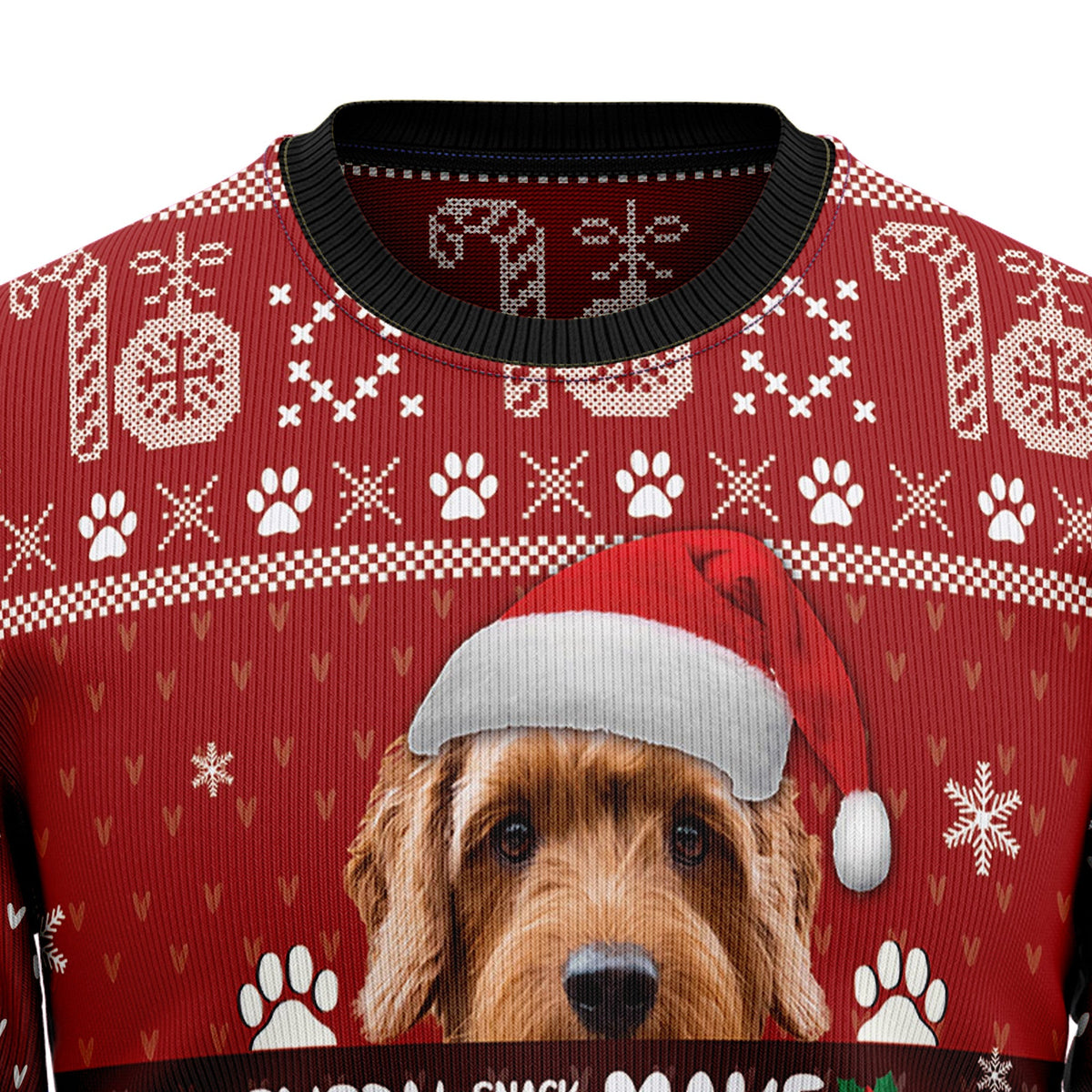 Goldendoodle Will Be Watching You Ugly Christmas Sweater, Holiday Party Outfit, Gift for Goldendoodle Dog Lovers