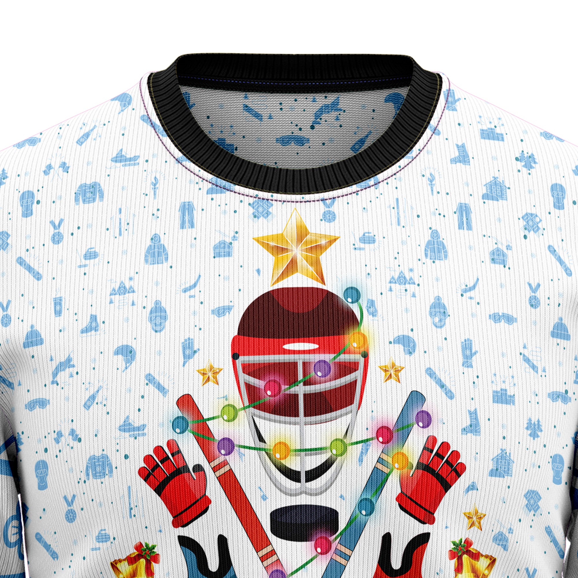 Happy Hockey Day Ugly Christmas Sweater for Men and Women, Xmas Party Outfit, Gift for Hockey Players and Fans